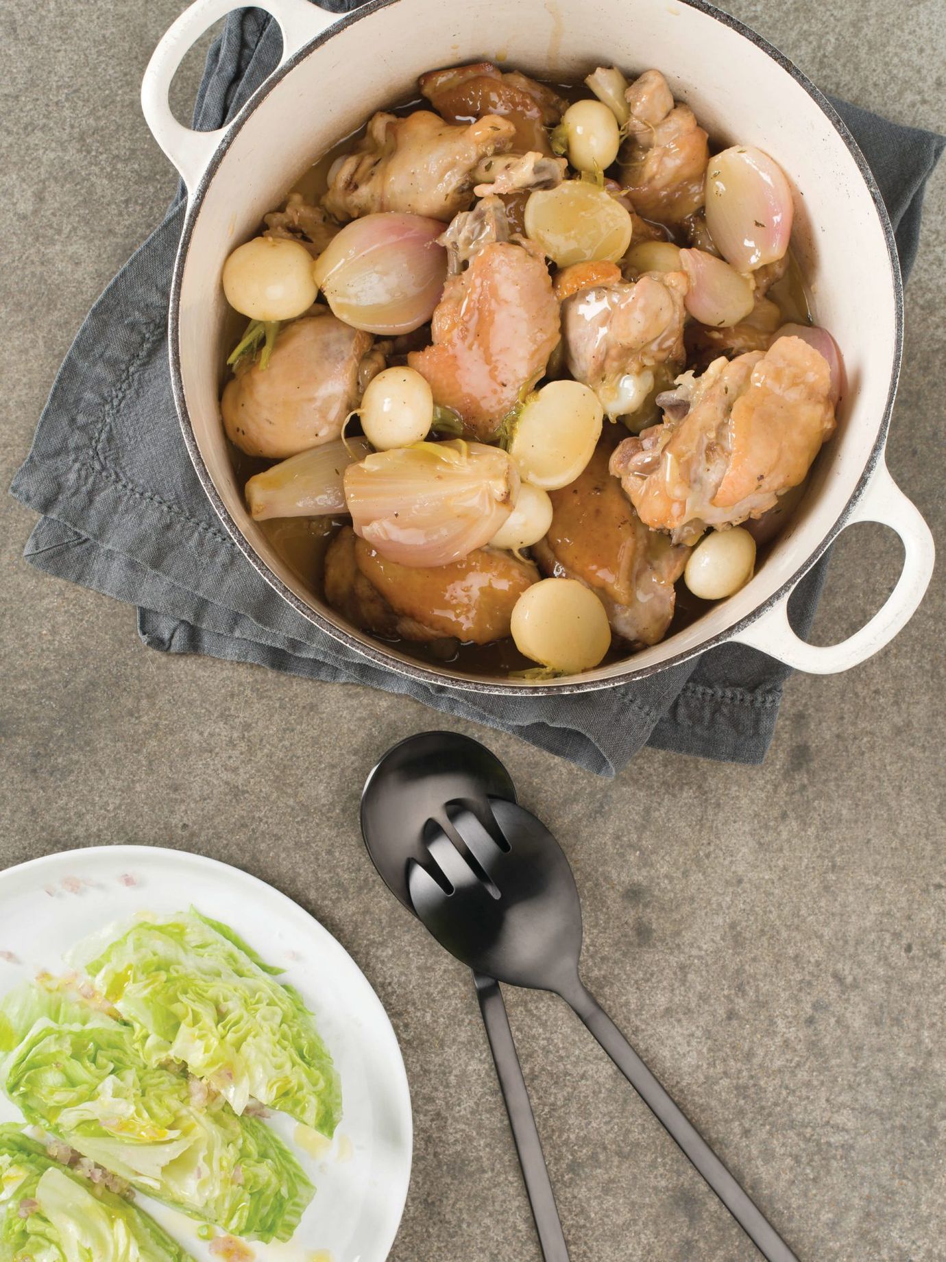 Chicken baked in sauternes