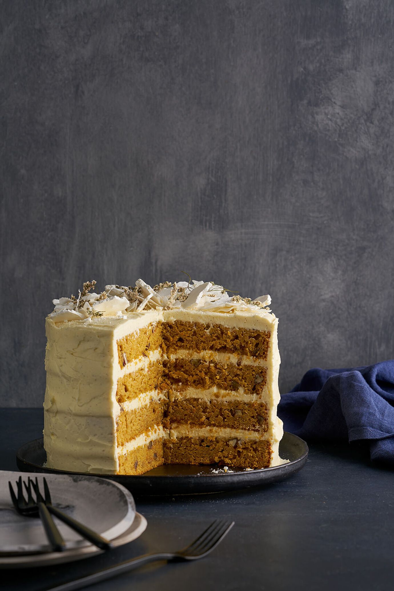 Carrot and pecan cake