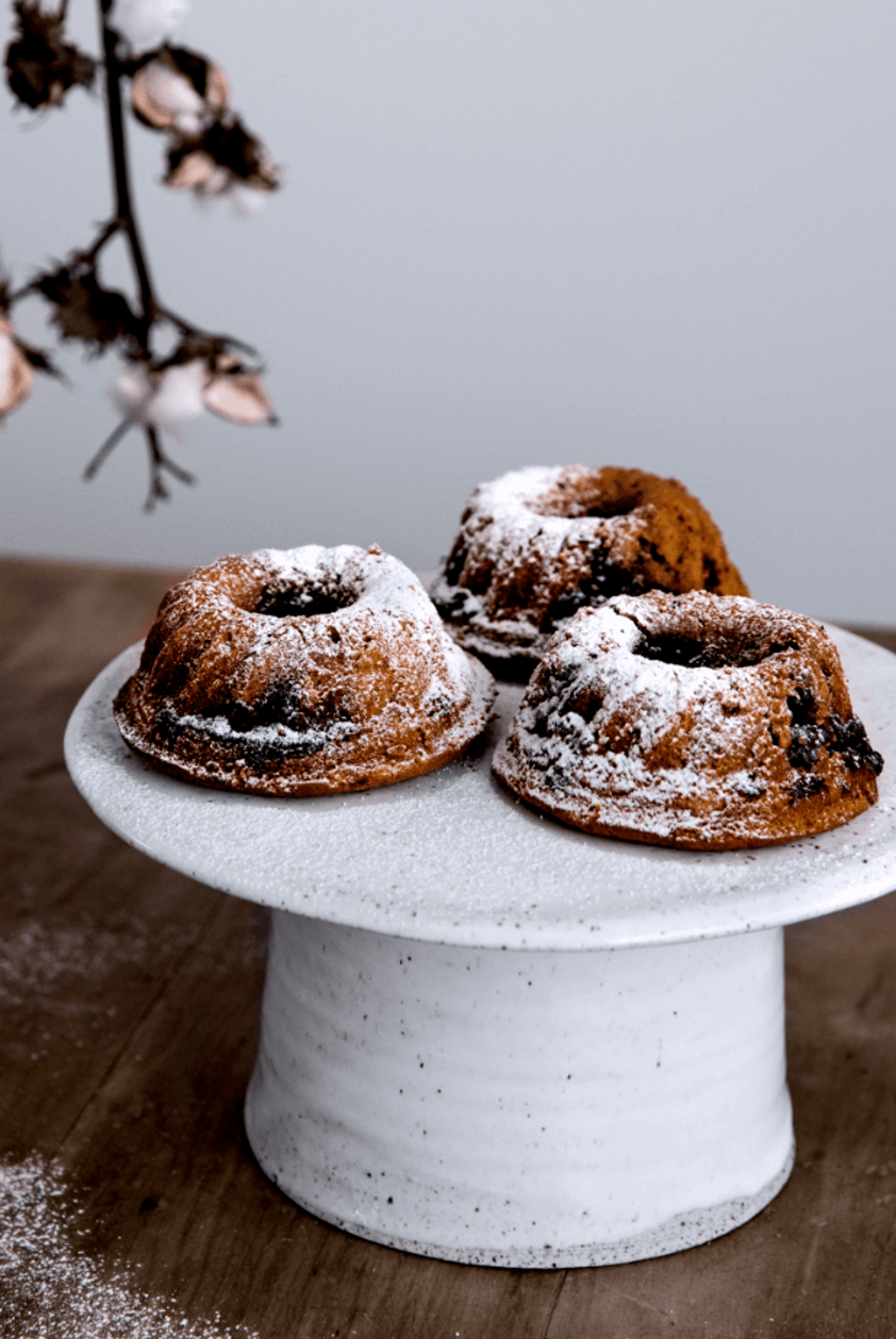 Mini spiced chocolate gugelhopfs