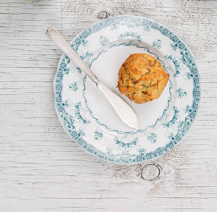 Caramelised onion and goat's cheese muffins