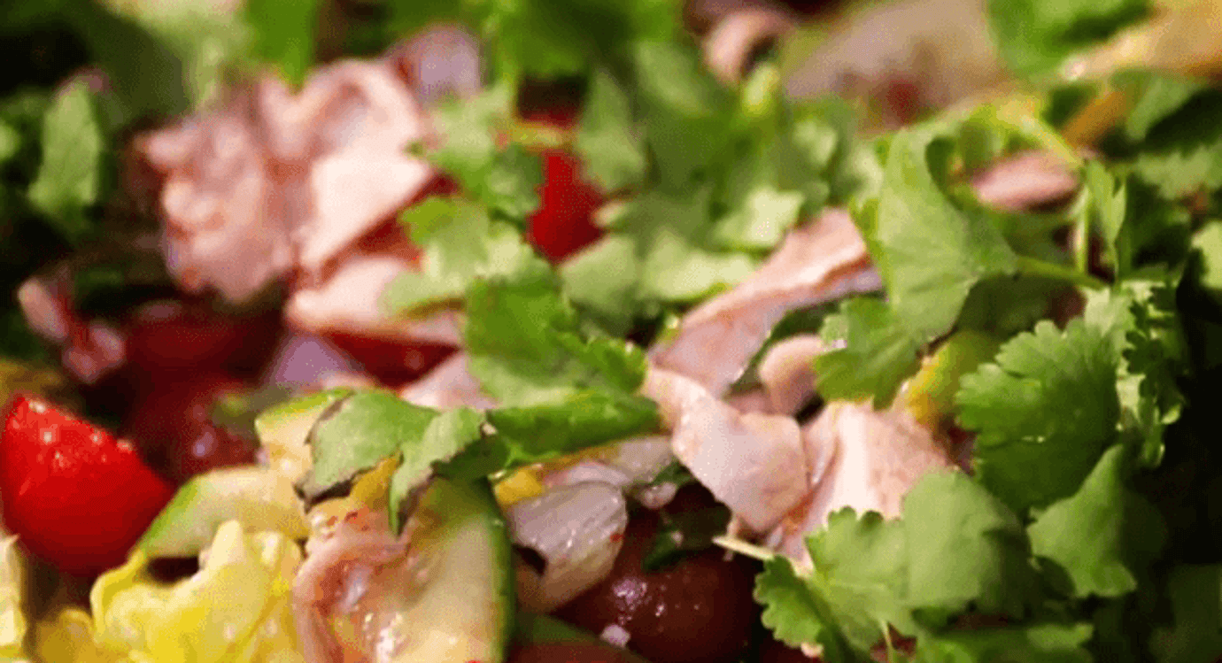 Hot and Sour White Cut Chicken Salad