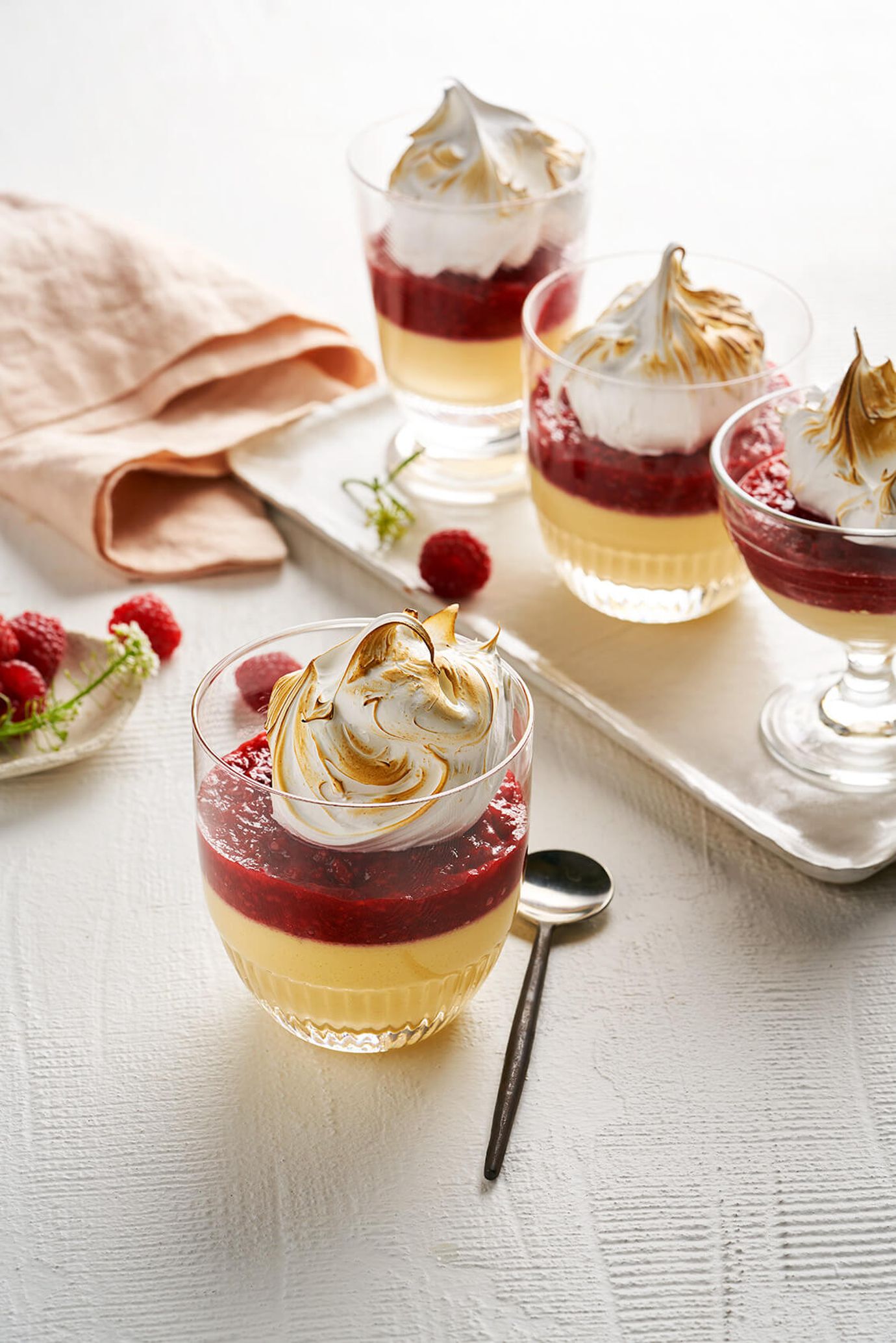 Raspberry parfait