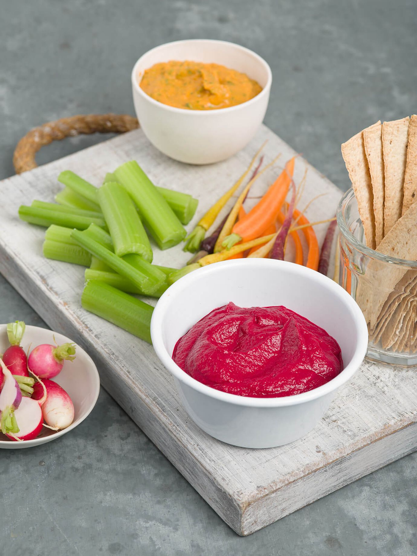 Beetroot and horseradish dip