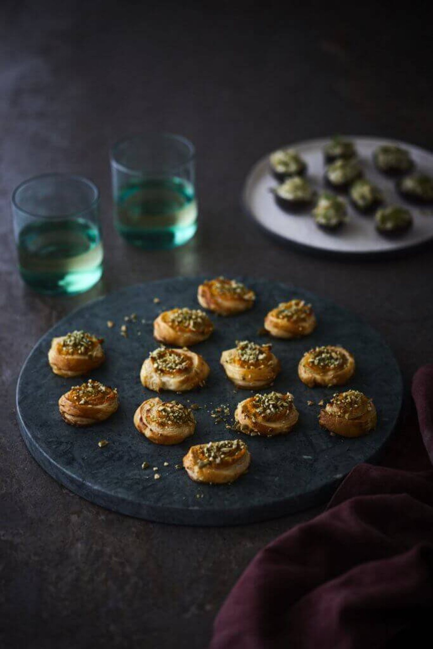Butternut and feta pastries
