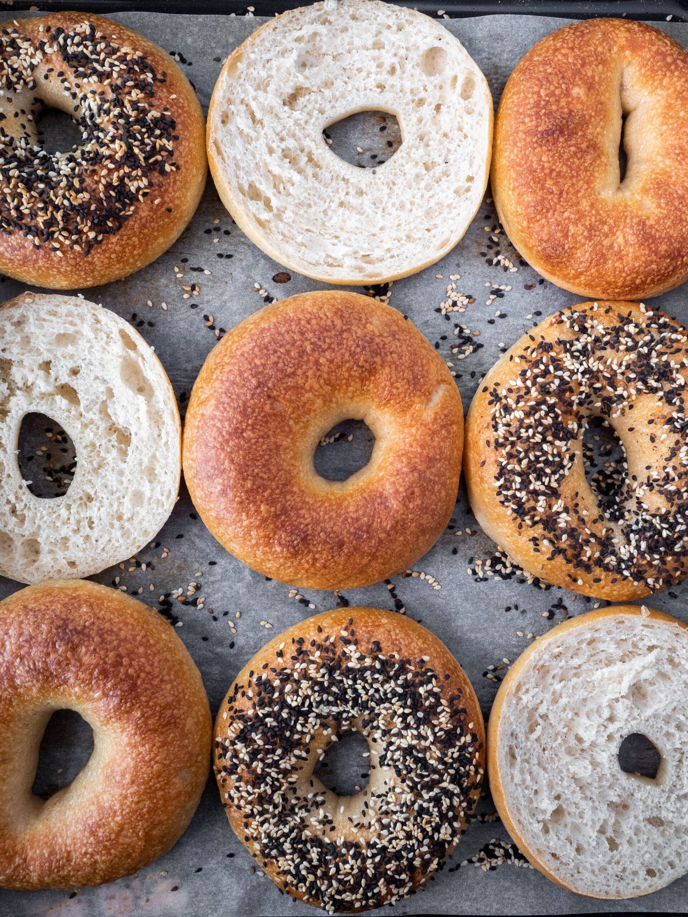 Poppy seed bagels