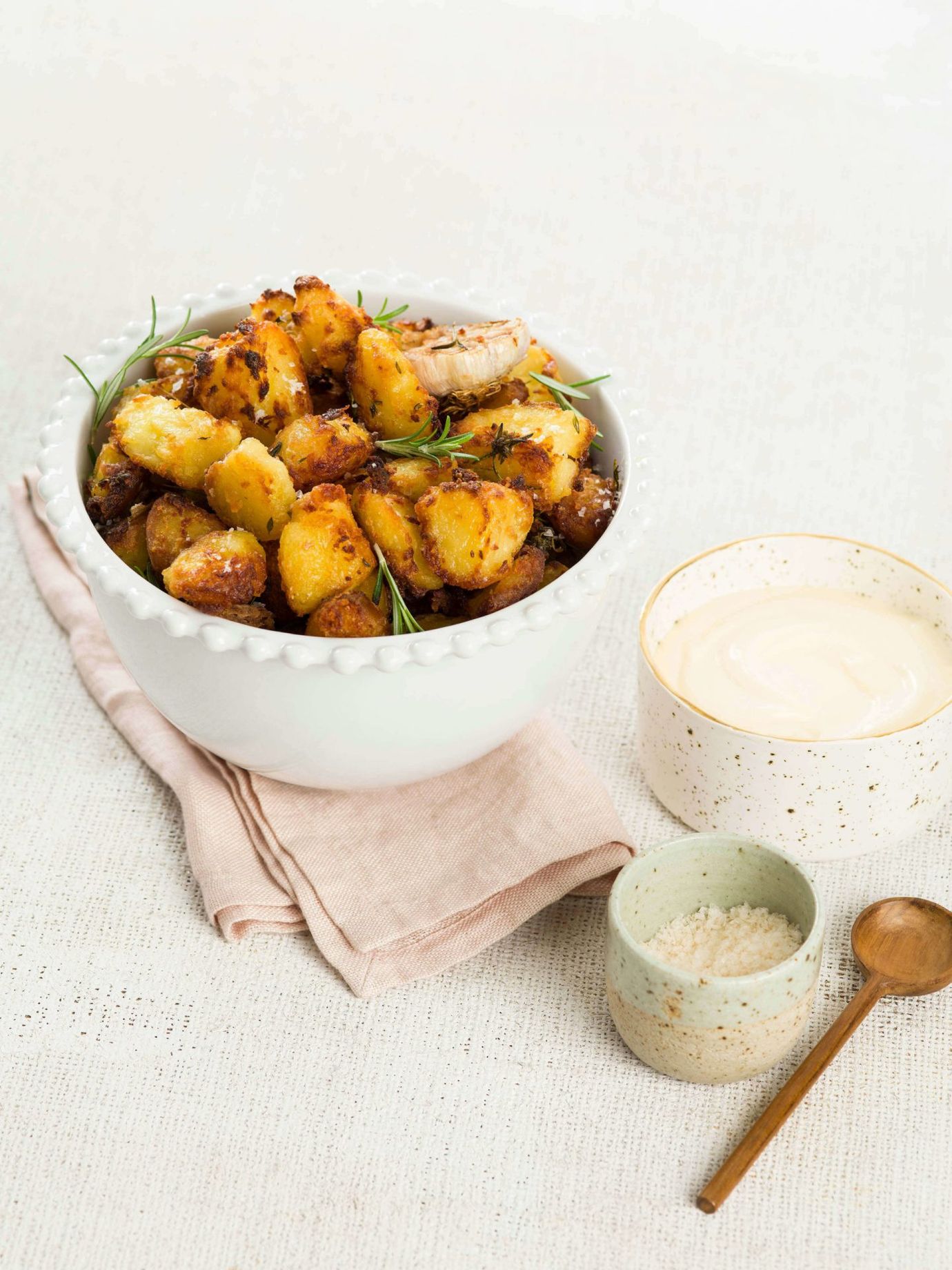 Duck fat potatoes with rosemary