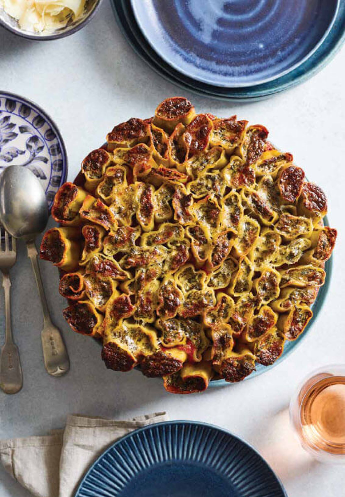 Silverbeet and ricotta cannelloni