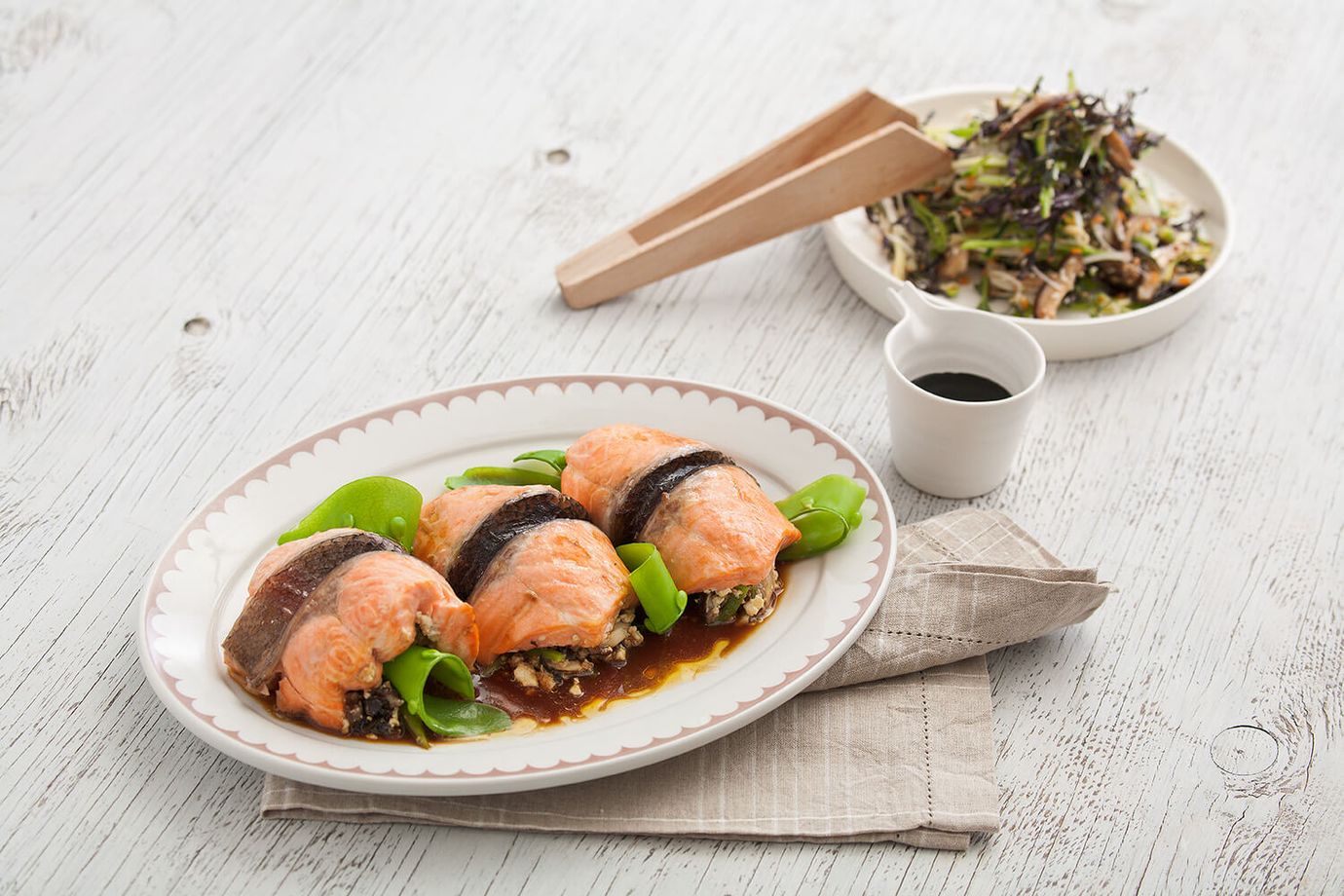 Ocean trout with tofu stuffing