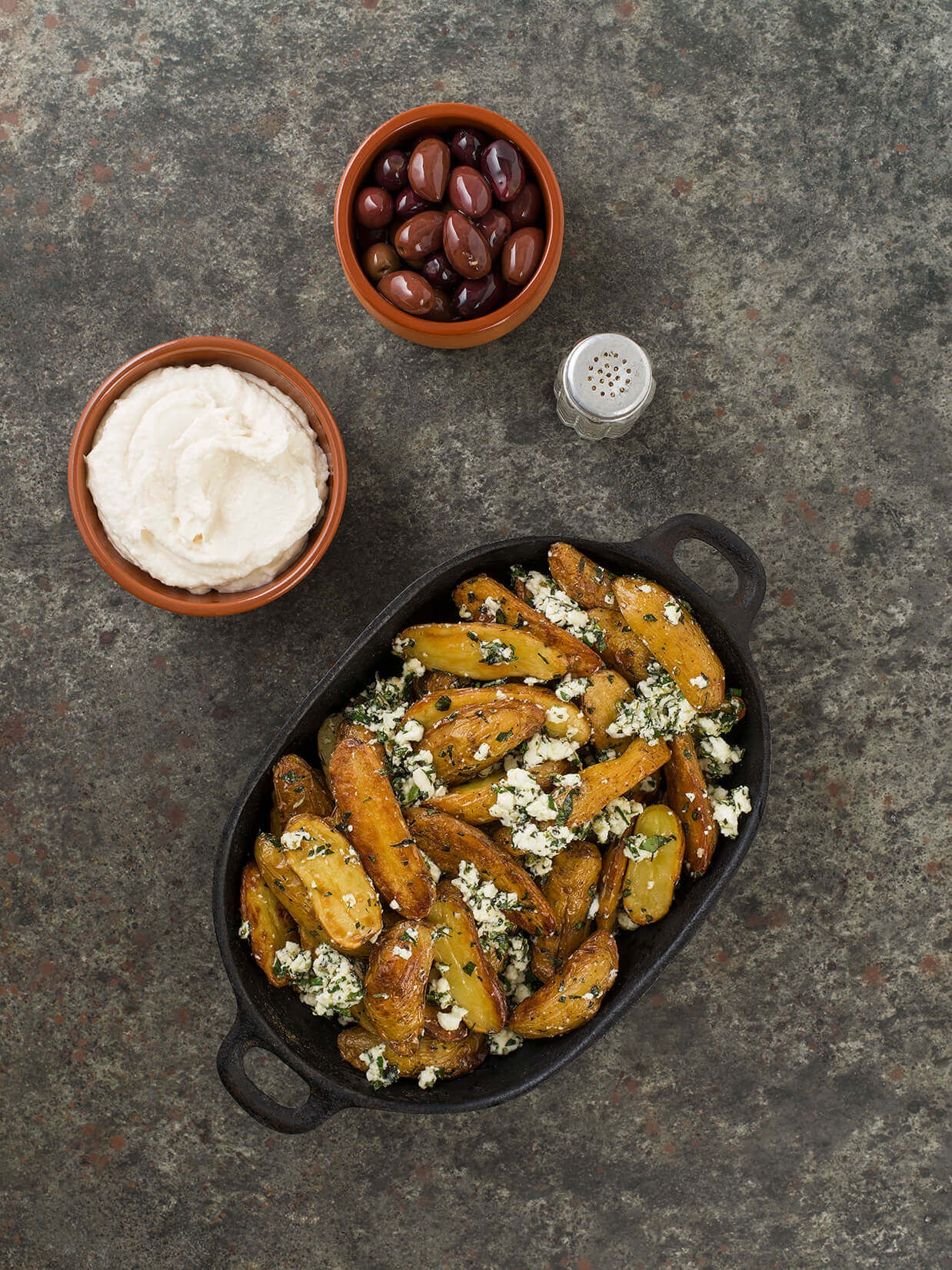 Fetta and oregano chips