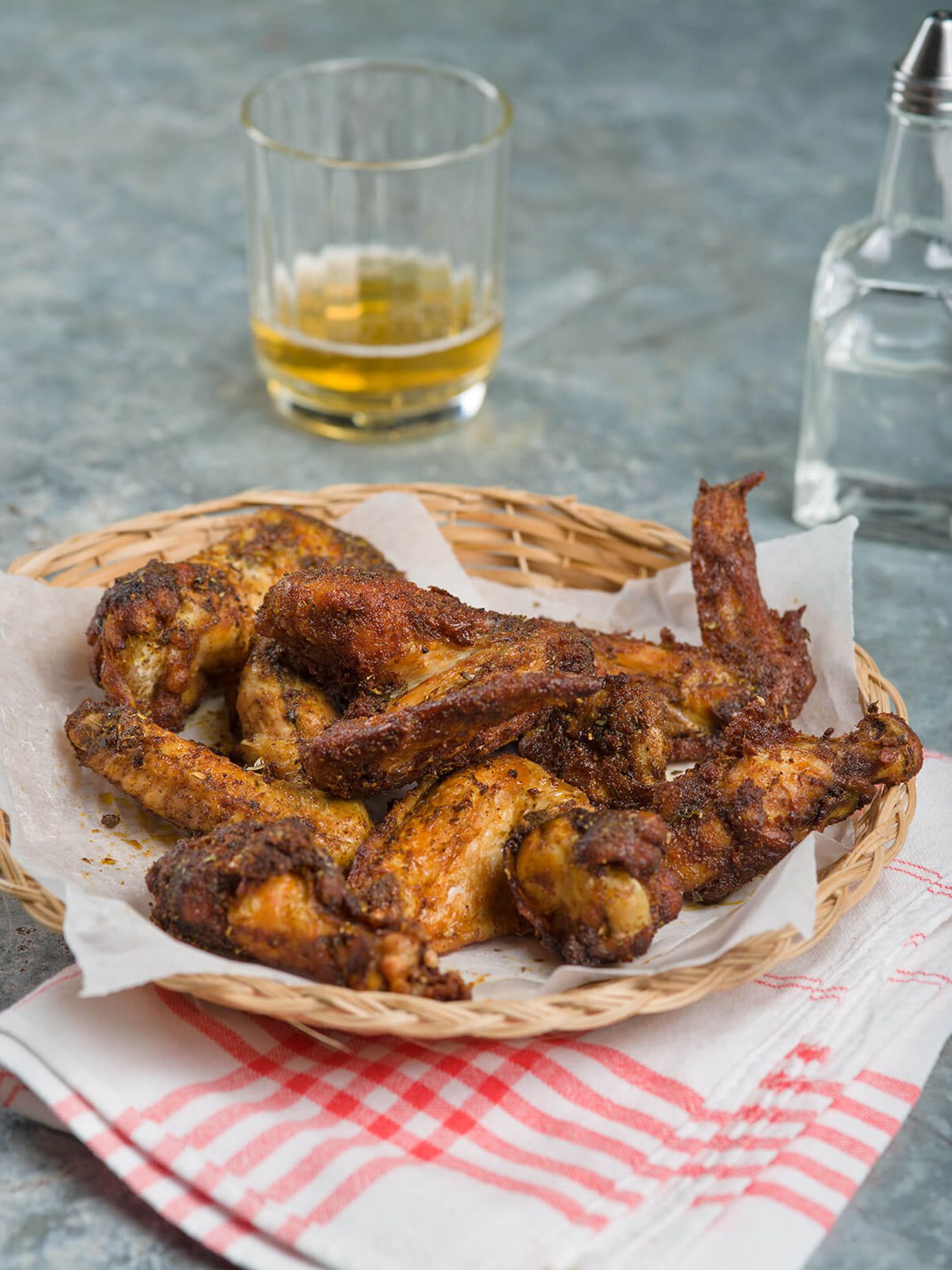 Chicken stock and wings
