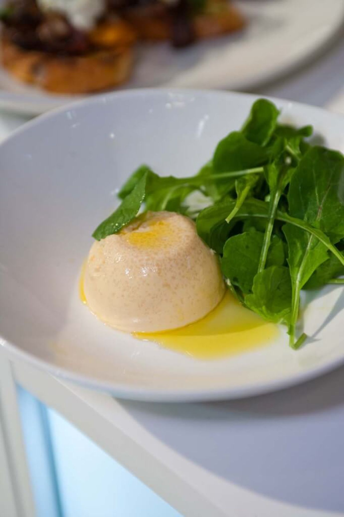 Verjuice and parmesan custard