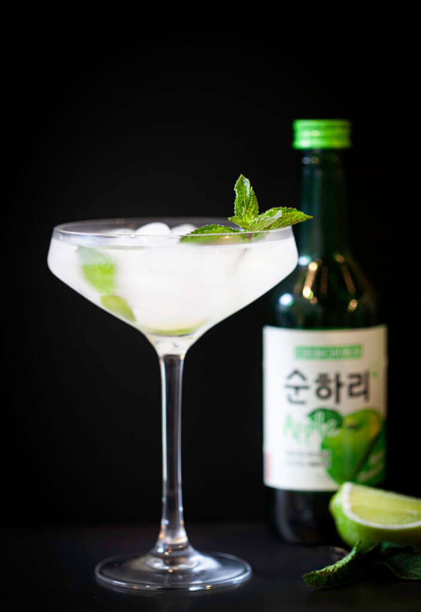 Apple soju fizz