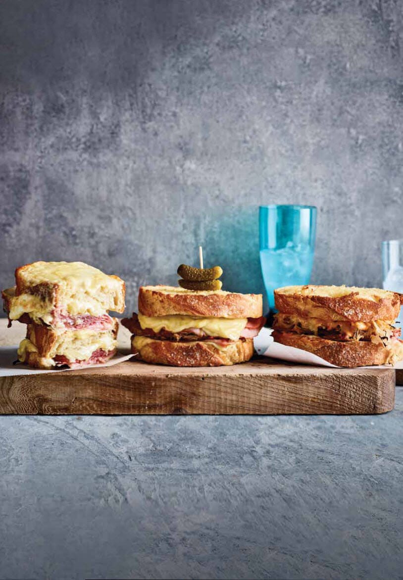 Toasted sandwiches: Croque Monsieur, Cuban and Reuben sandwiches