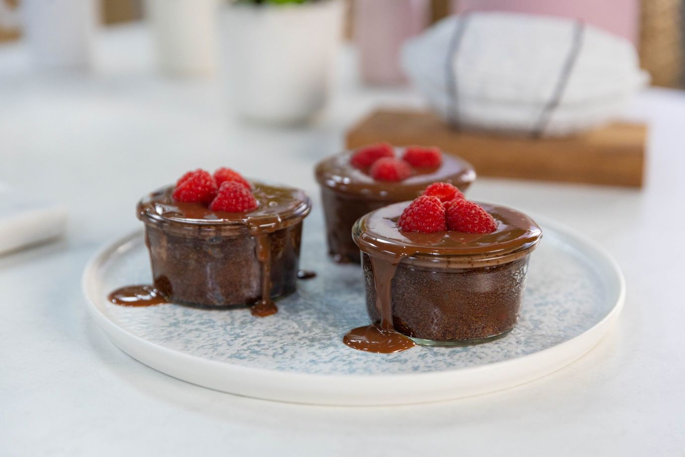 Steamed chocolate puddings