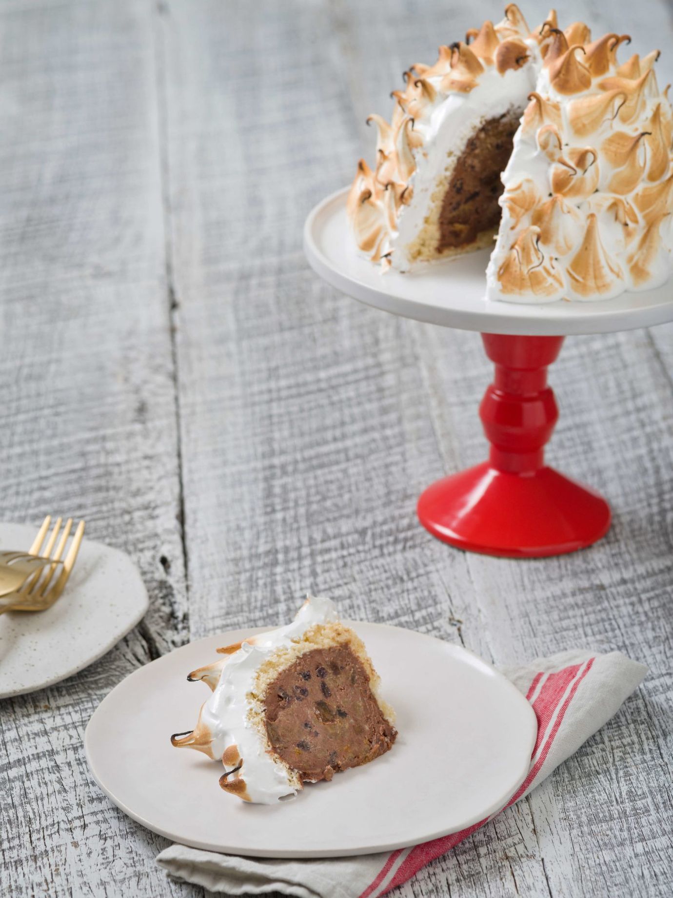 Plum pudding ice cream