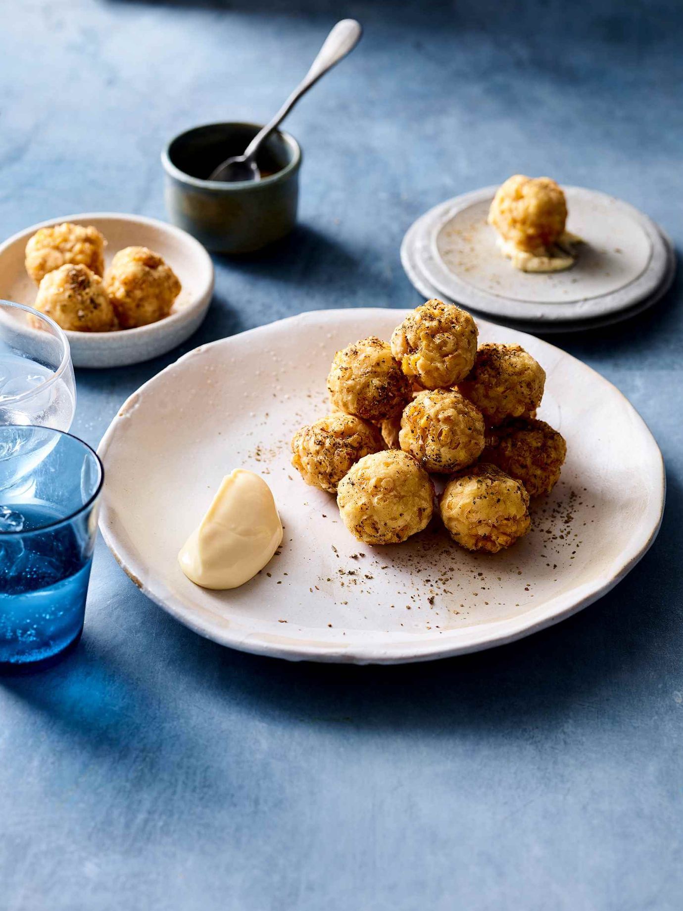 Sweet corn croquette, anise myrtle, mountain pepper