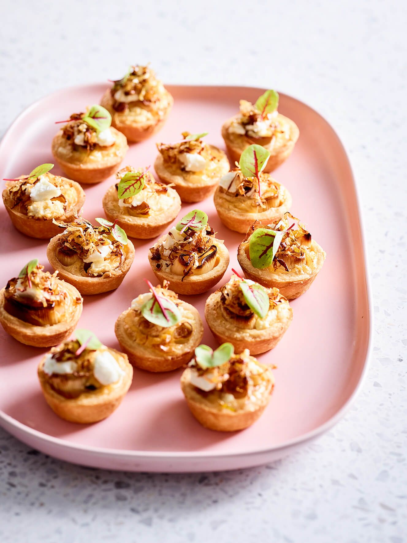 Leek and goat's cheese tartlet