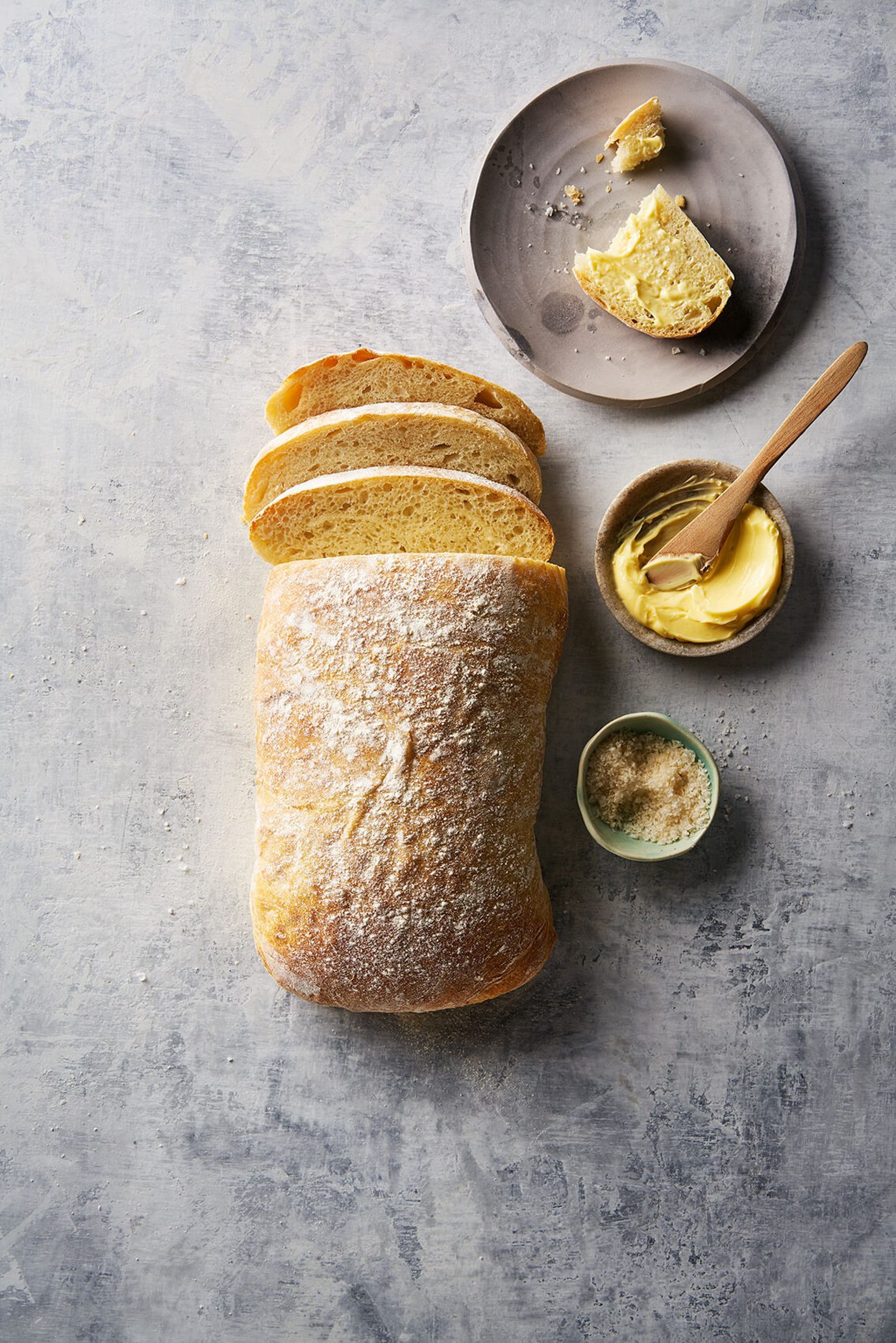 No knead ciabatta