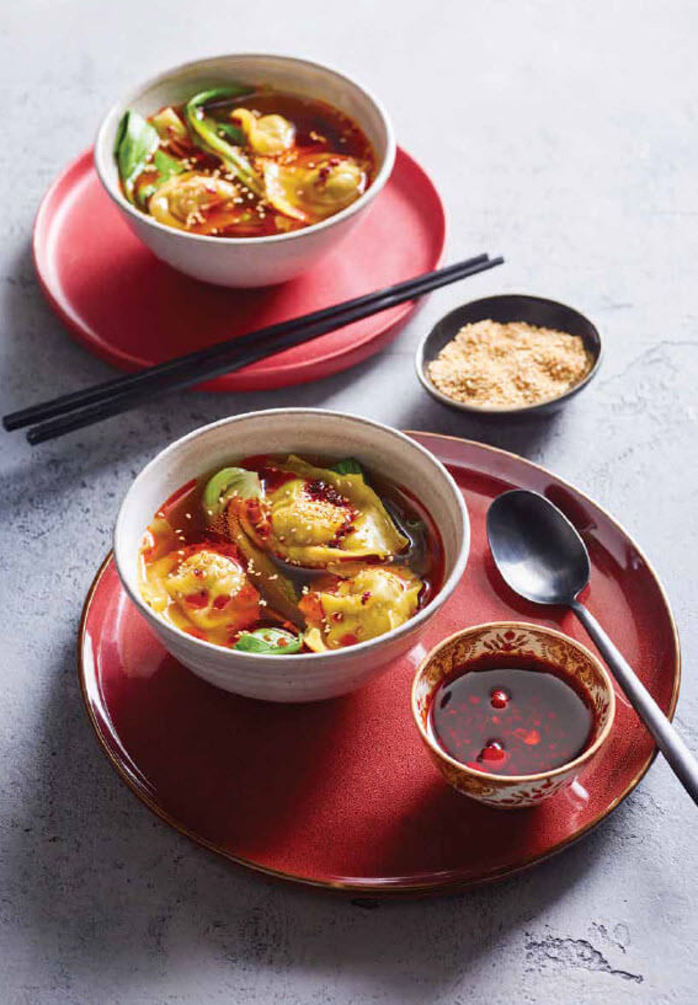 Pork and prawn wonton soup