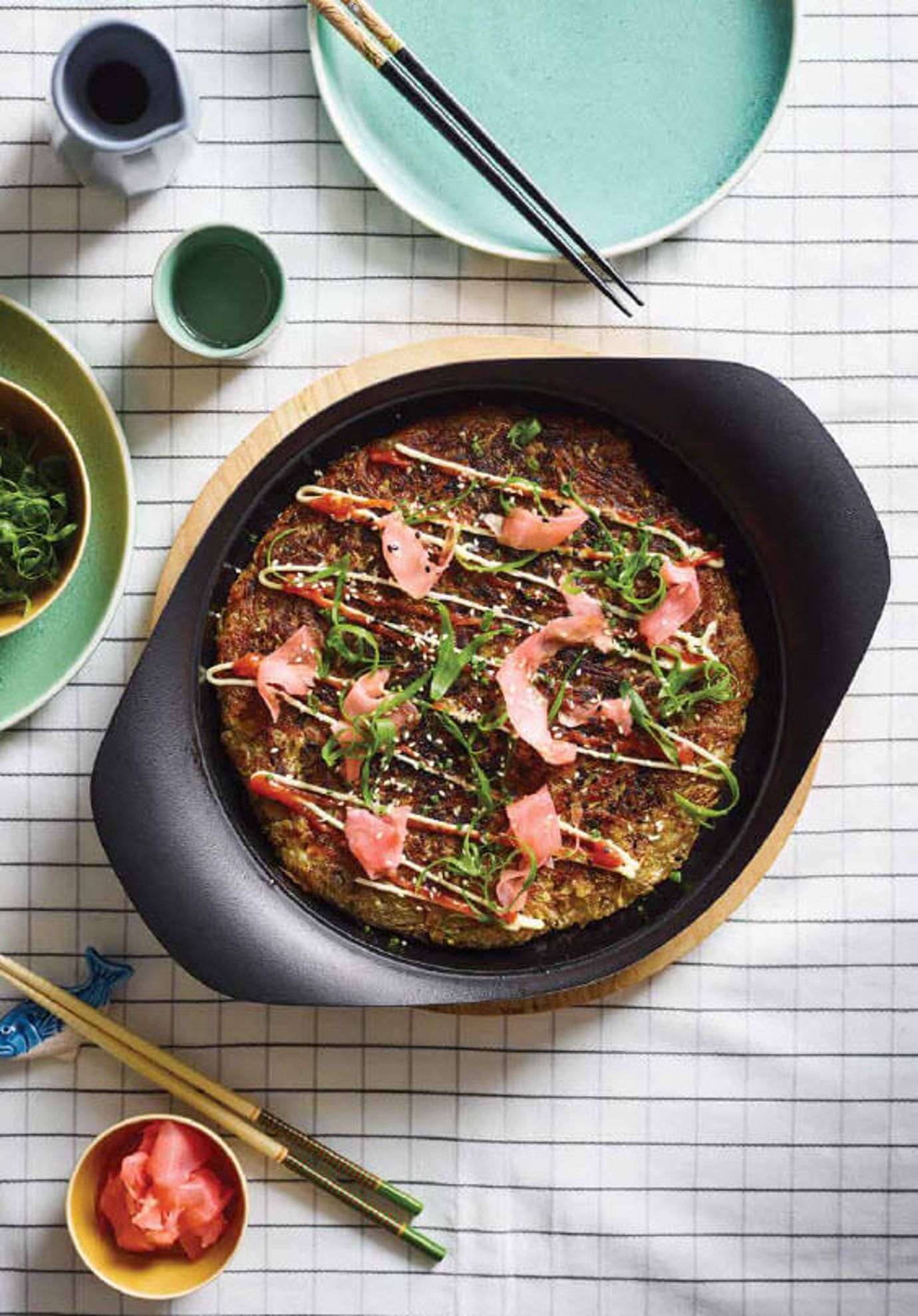 Okonomiyaki (Japanese pancake)