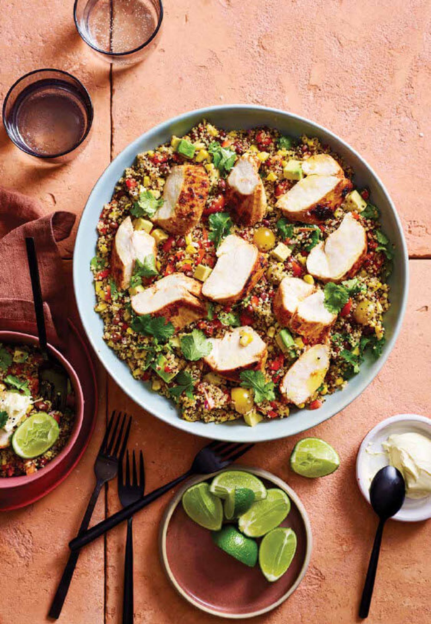 Peri peri chicken with quinoa salad