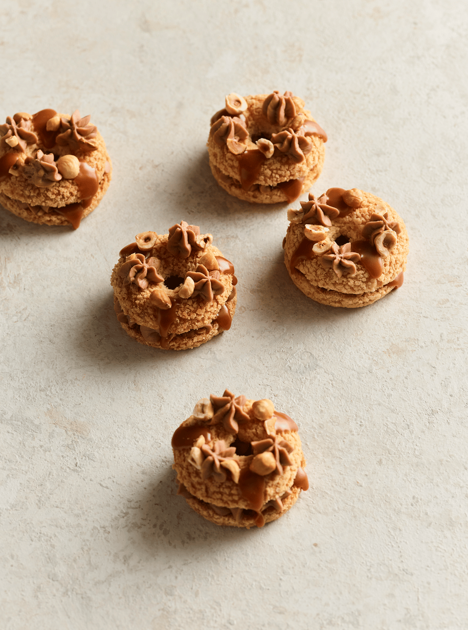 Hazelnut and caramel Paris Brest