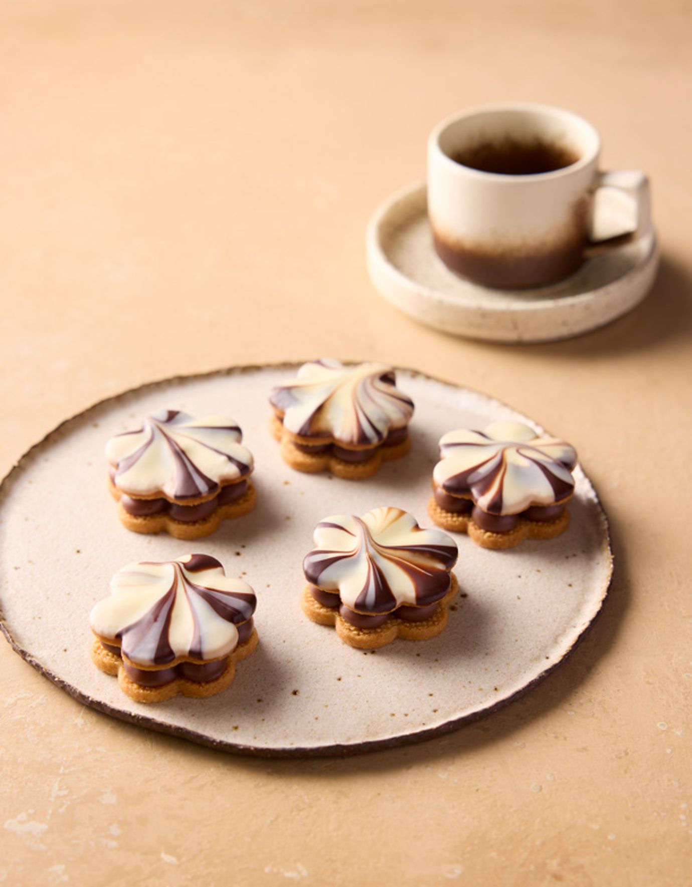 Chocolate coffee shortbread