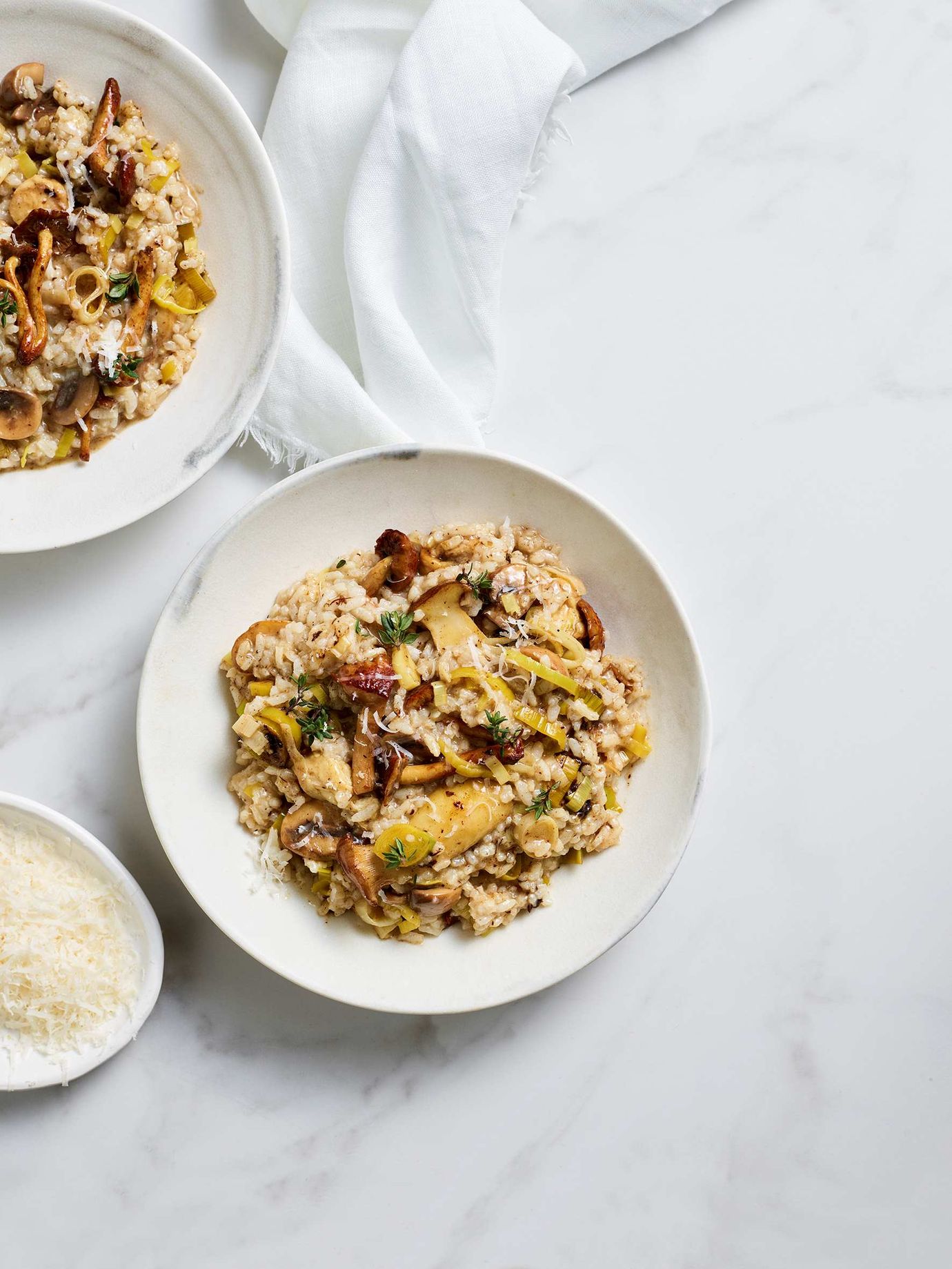 Mushroom, black garlic and truffle risotto