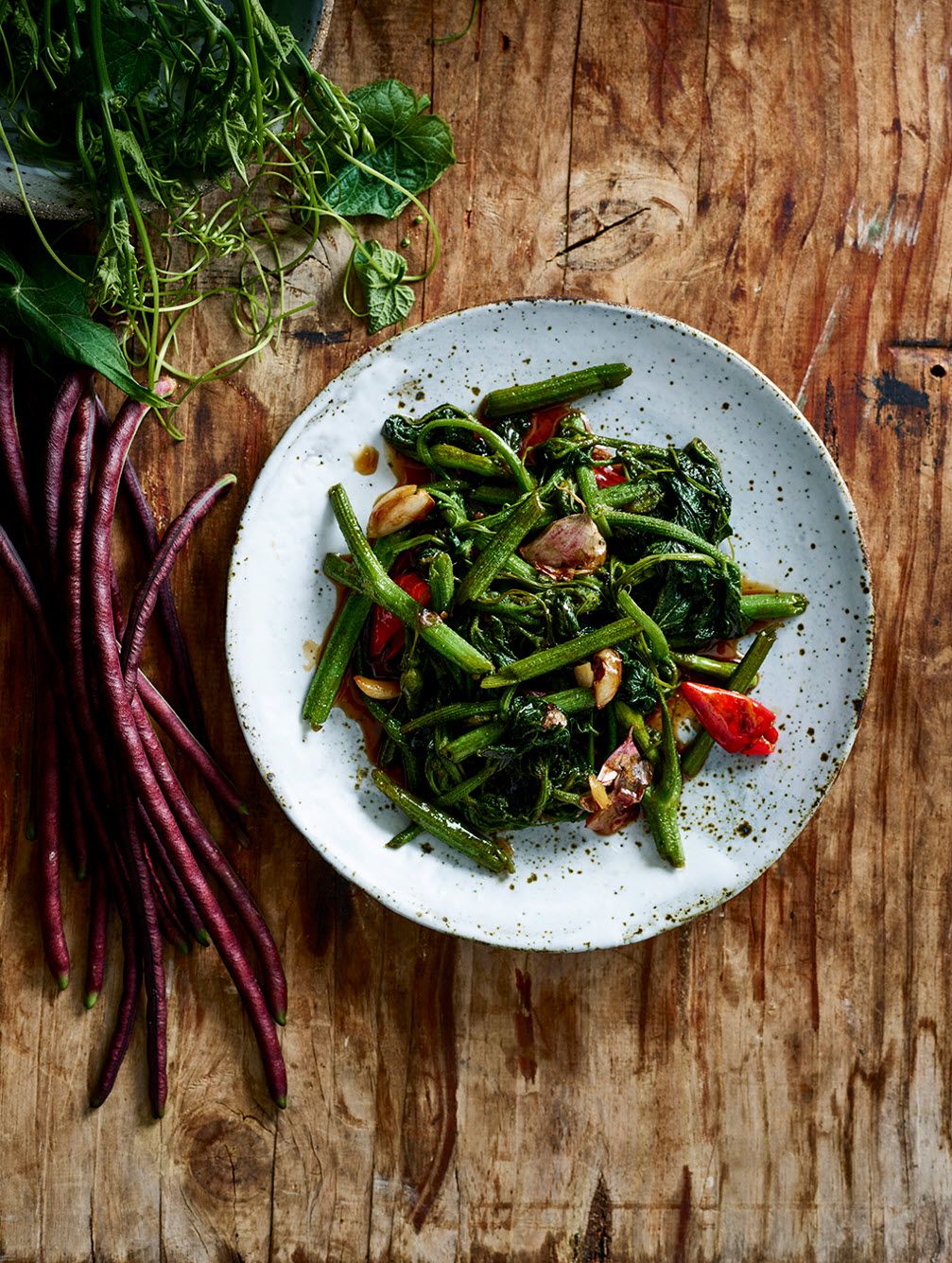 Stir-fry Asian greens with Palisa's universal stir-fry sauce