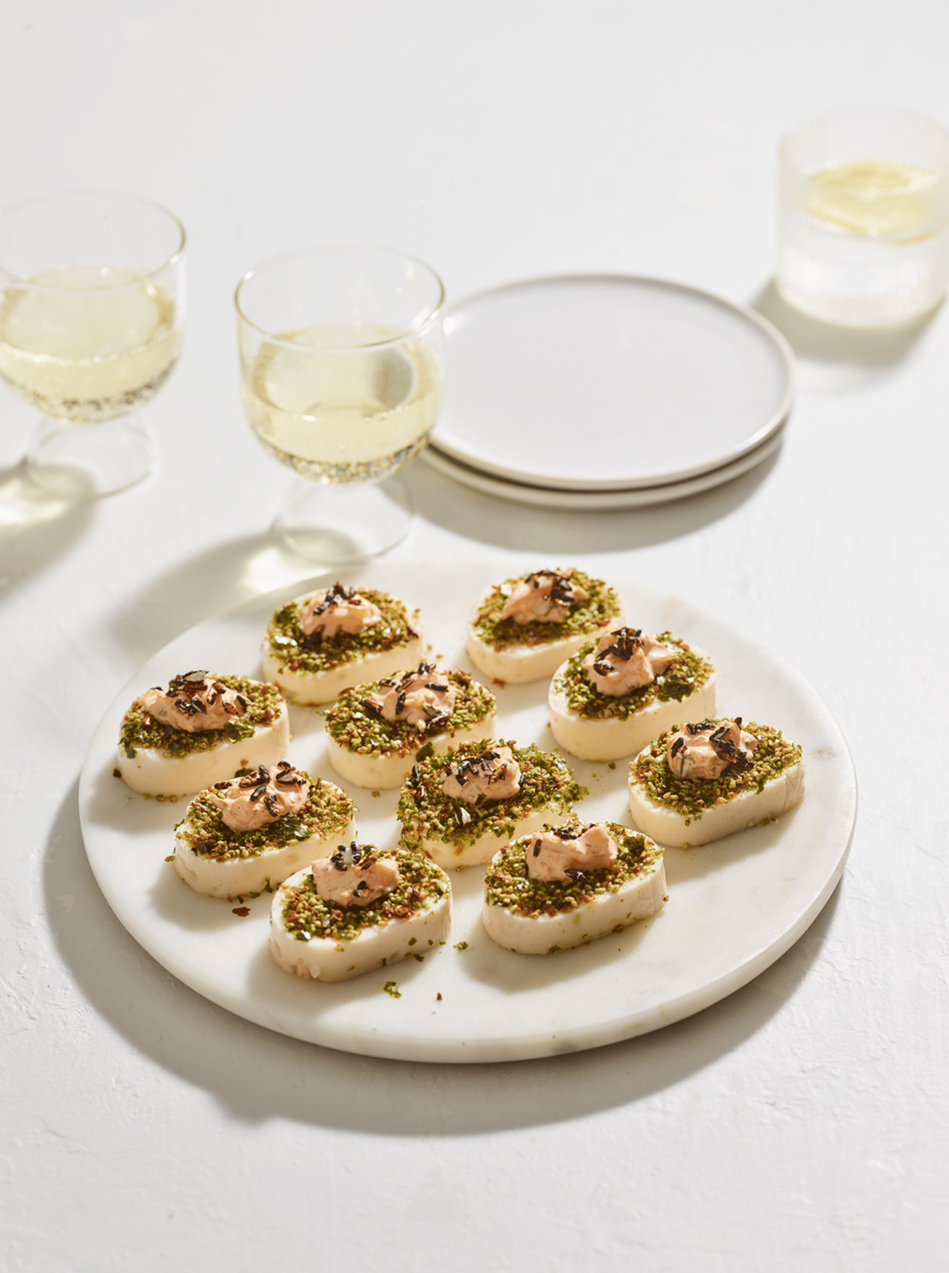 Prawn cake with kimchi ranch and crispy black rice