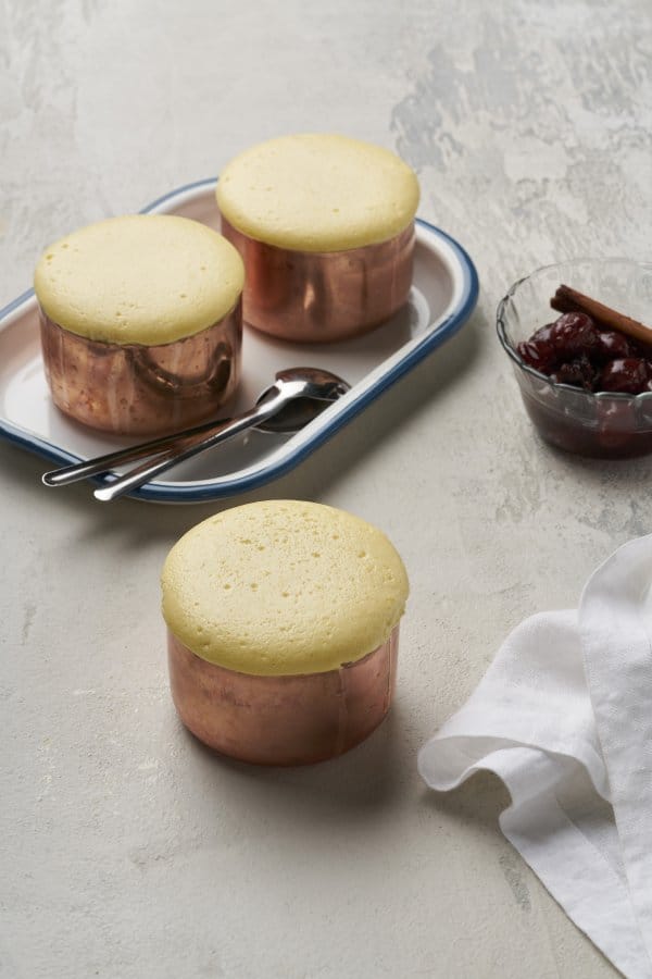 Cherry quark soufflé