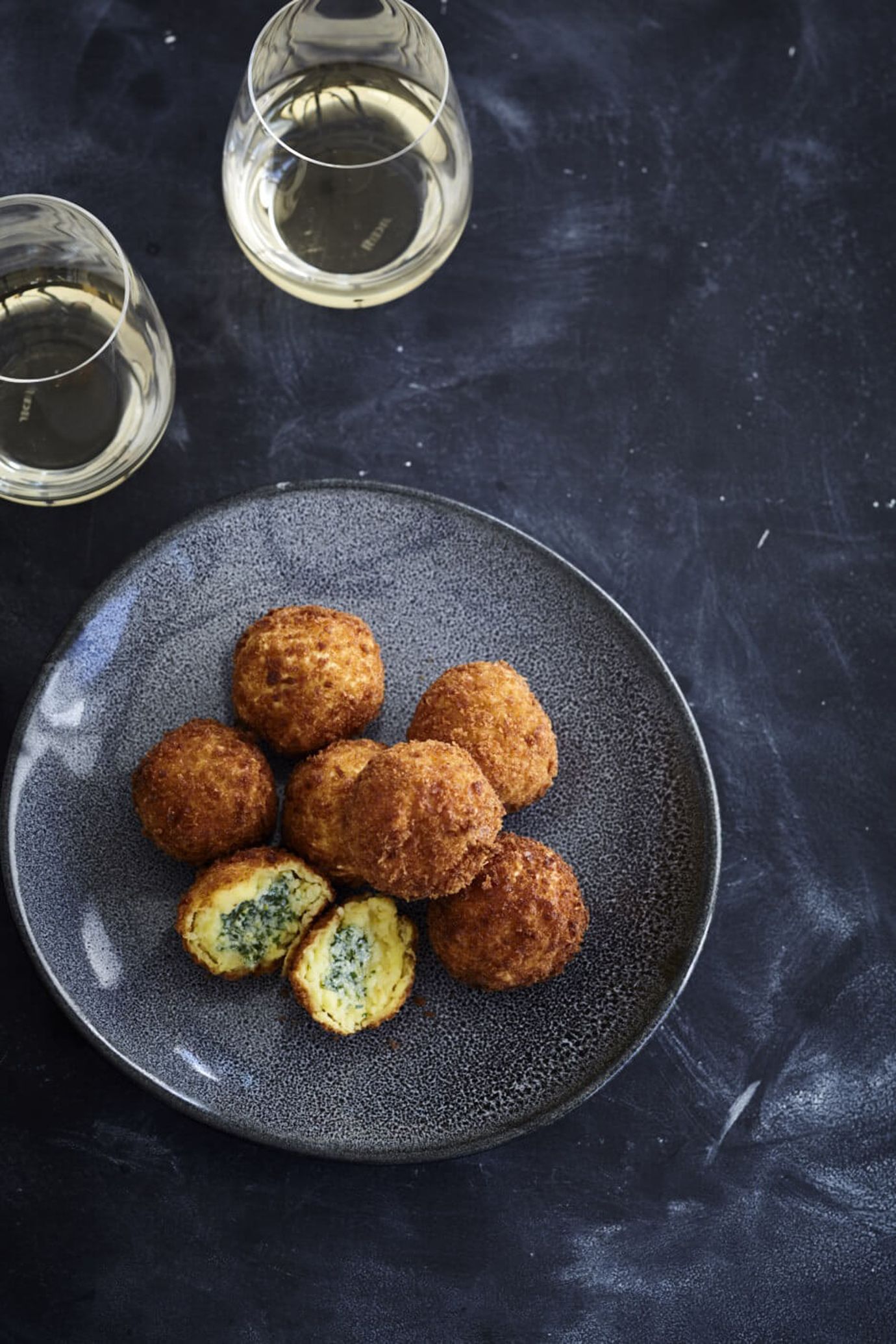 Ricotta and anchovy potatoes