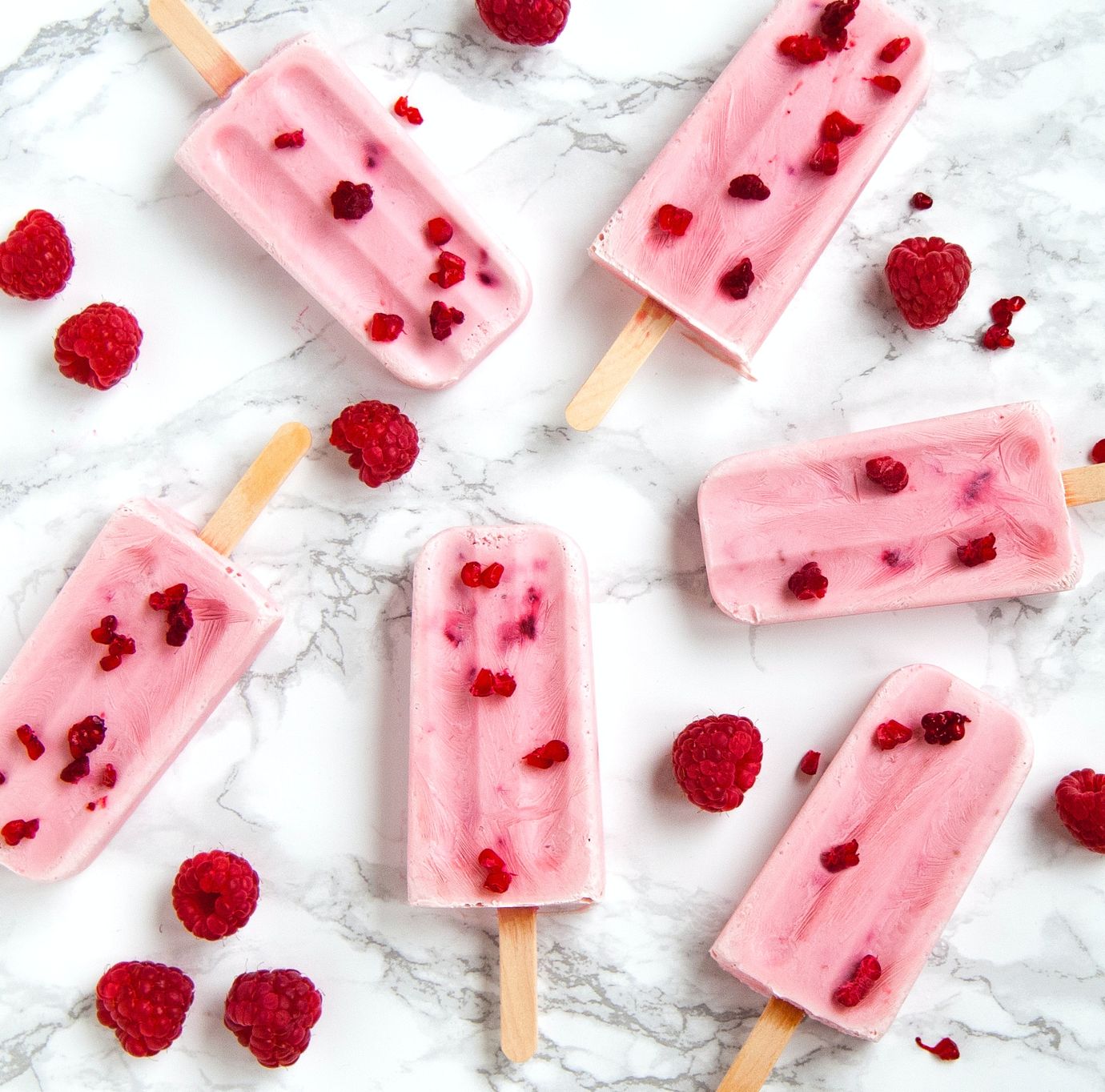 Berry, yoghurt and honey icy poles