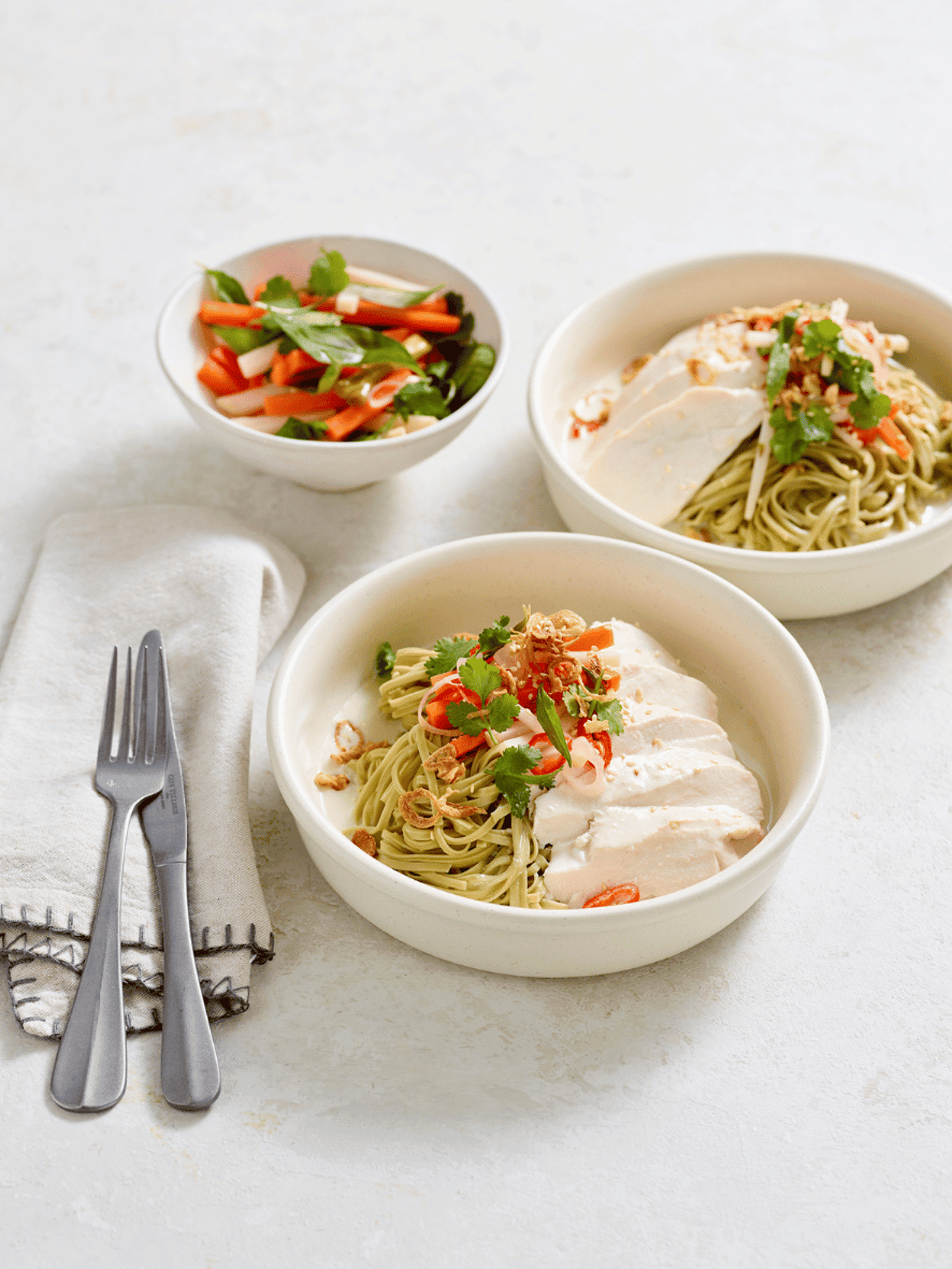 Coconut chicken with Vietnamese pickle