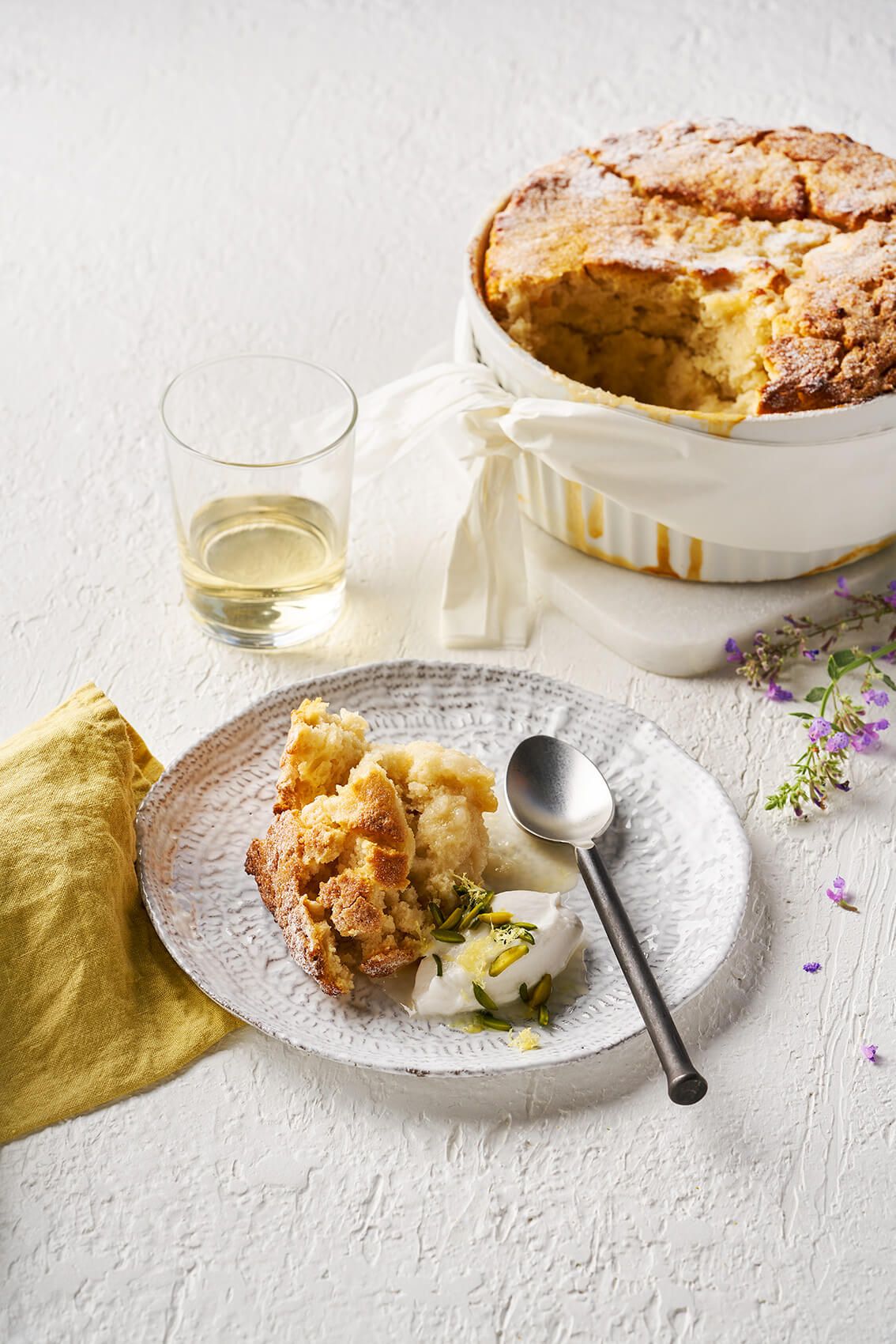 Tangy lemon pudding (dairy and egg free)