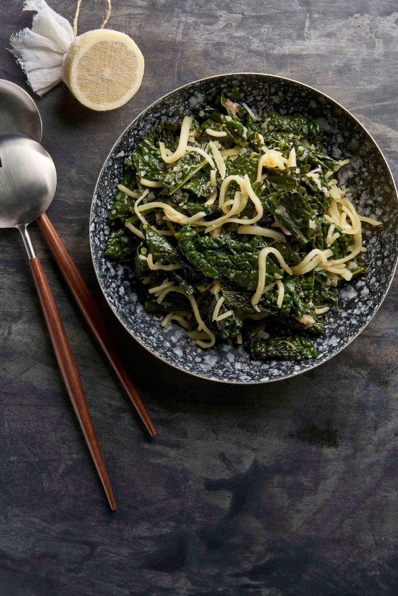 Cavolo nero with quince