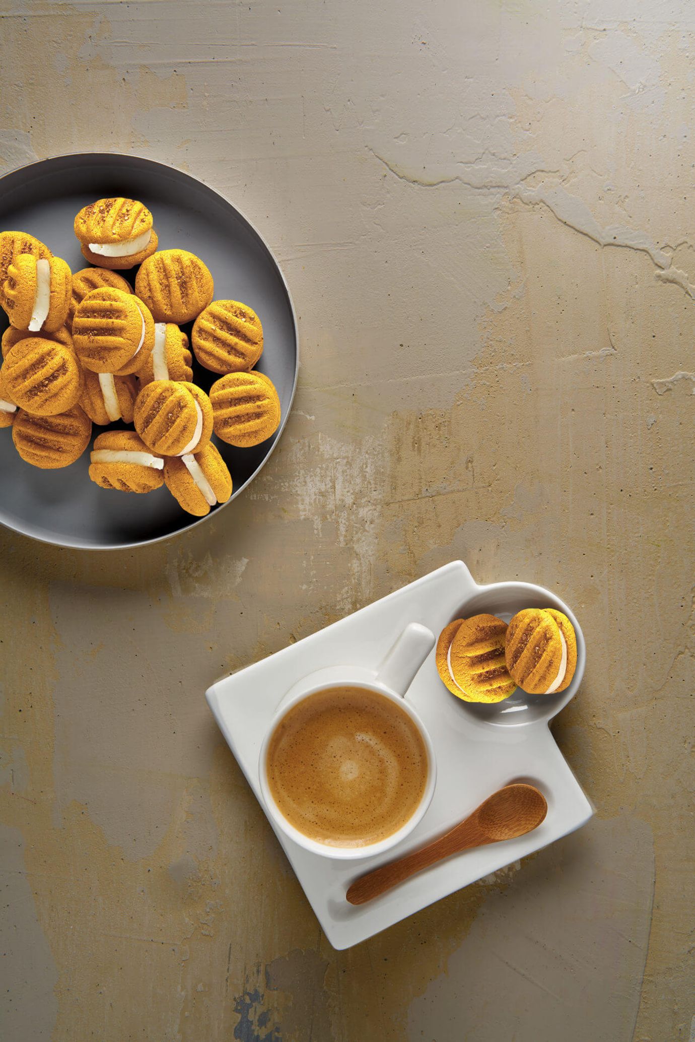 Yoyos with yuzu icing