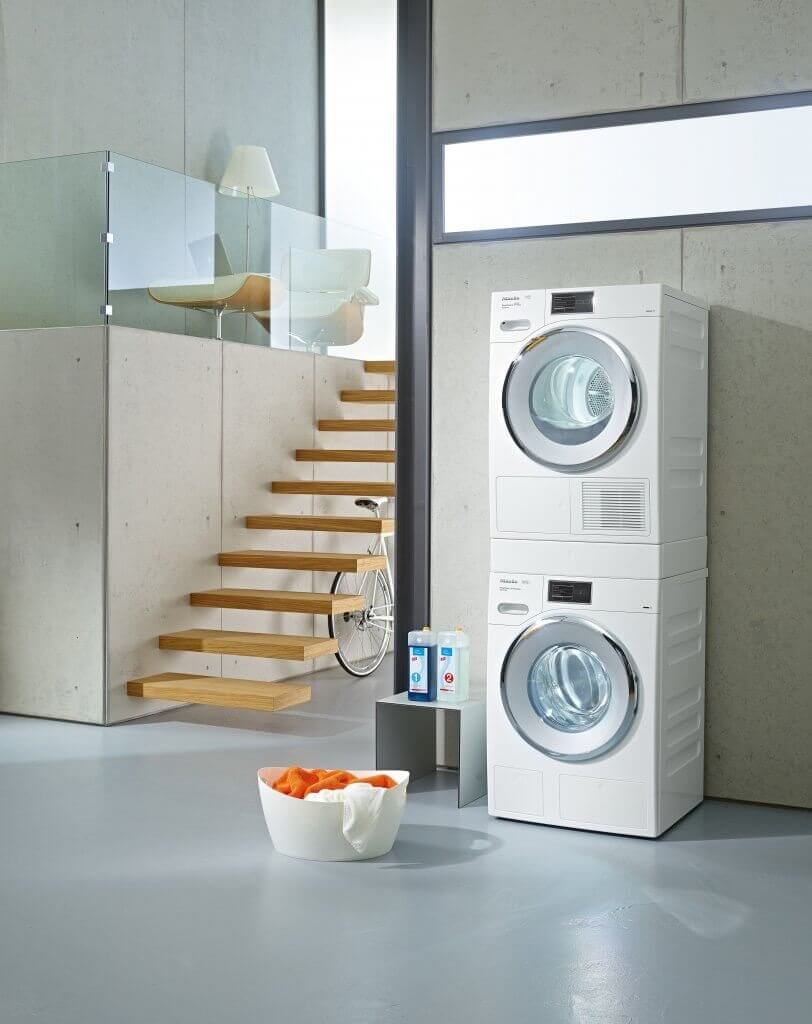 Beautiful house design equipped with Miele laundry appliances
