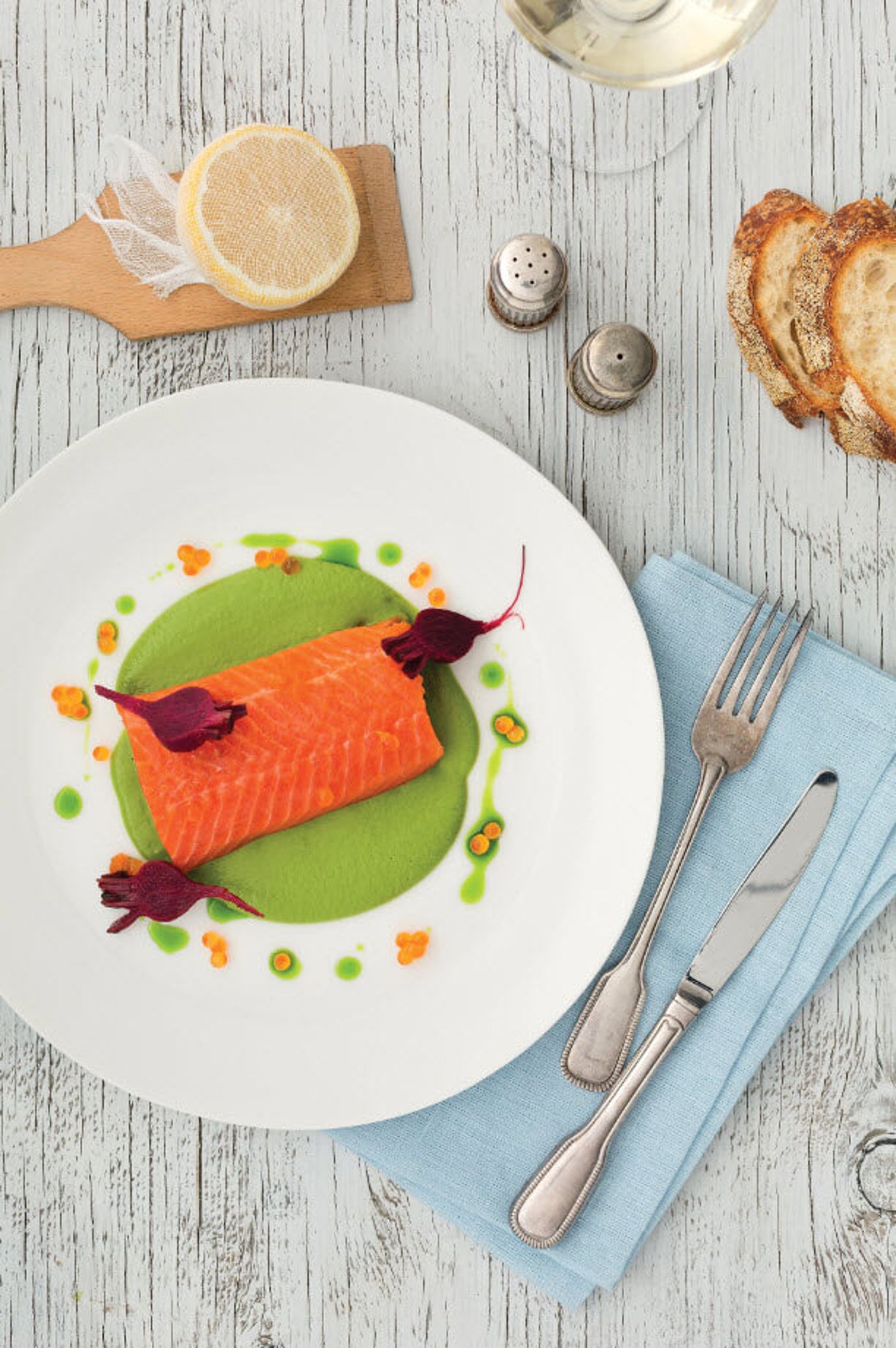 Ocean trout with sorrel sauce