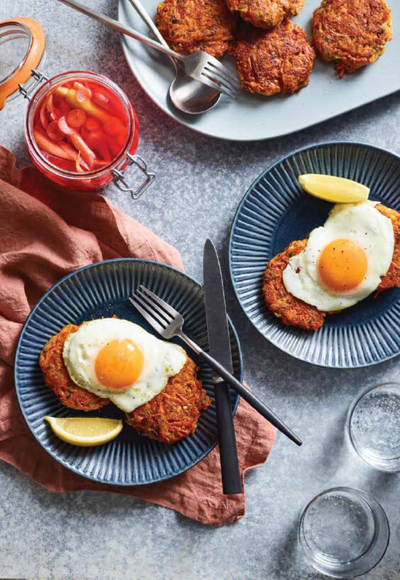 Carrot and manchego fritters