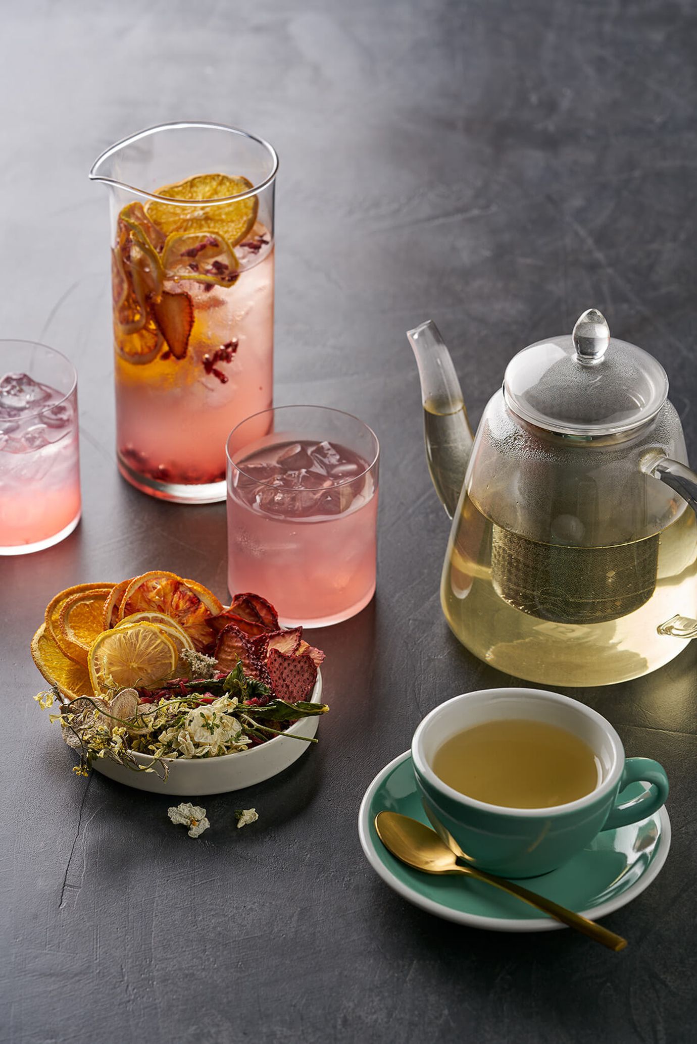 Citrus and peppermint tea