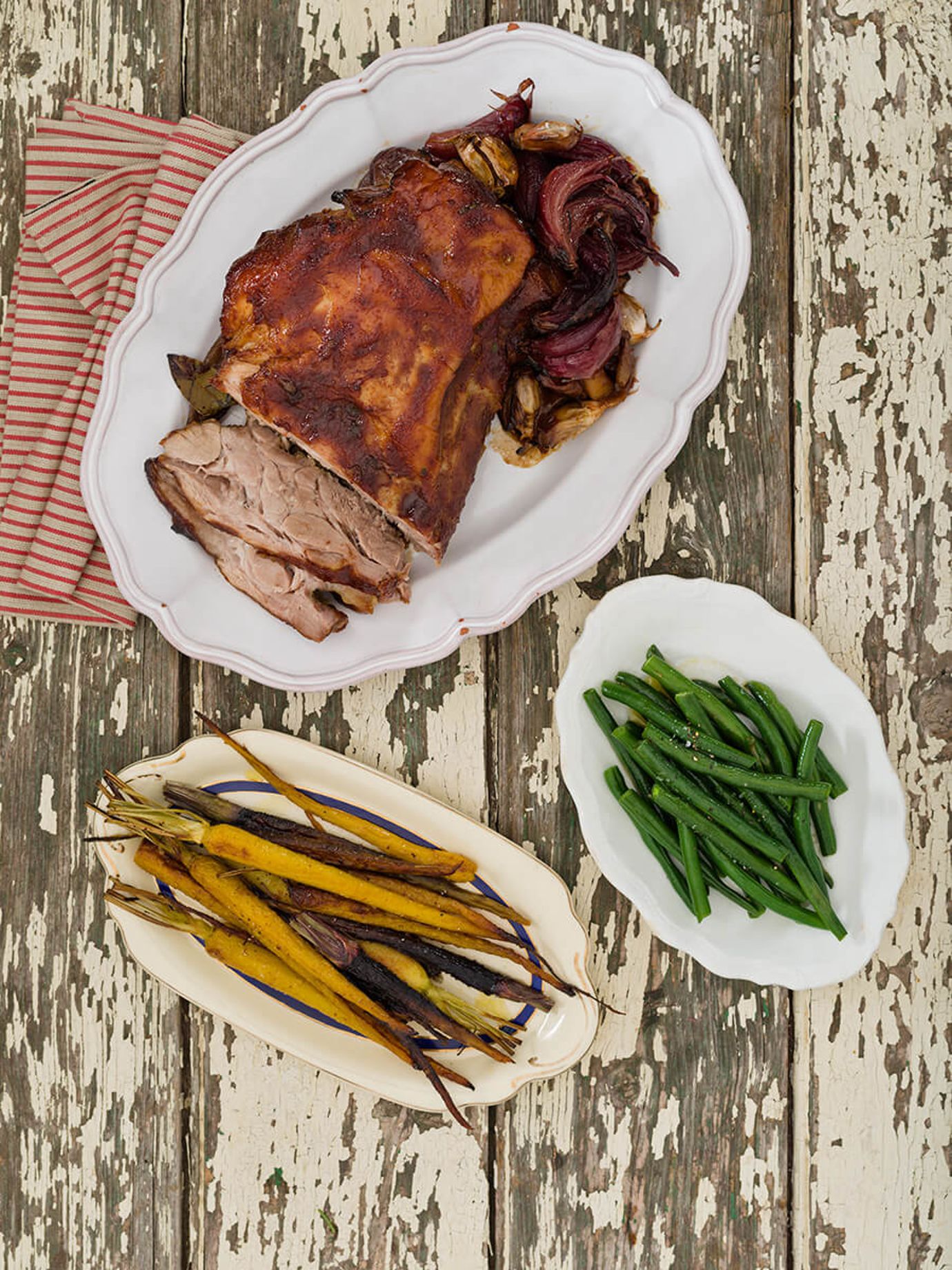 Quince glaze pork neck
