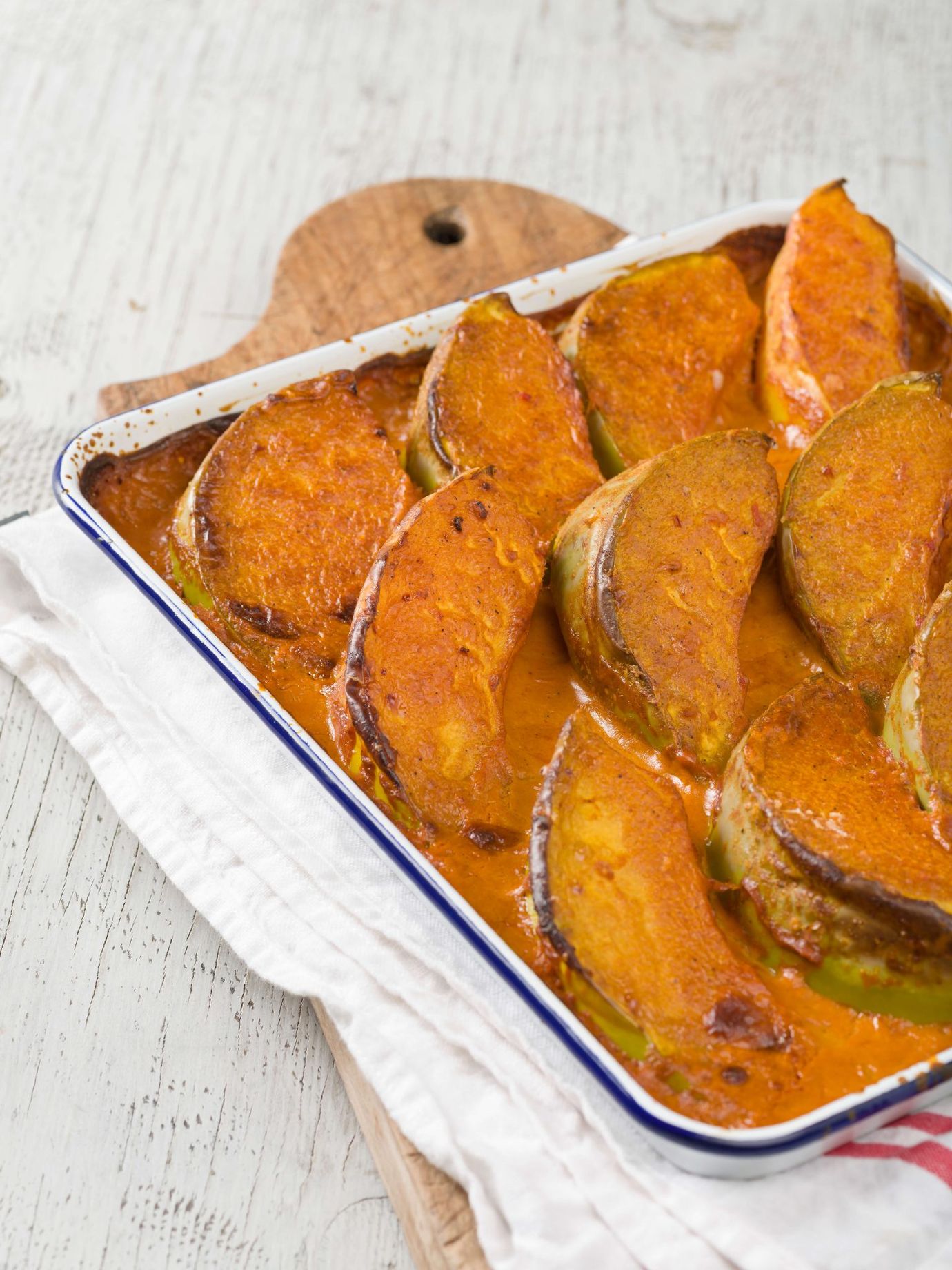 Spicy baked pumpkin