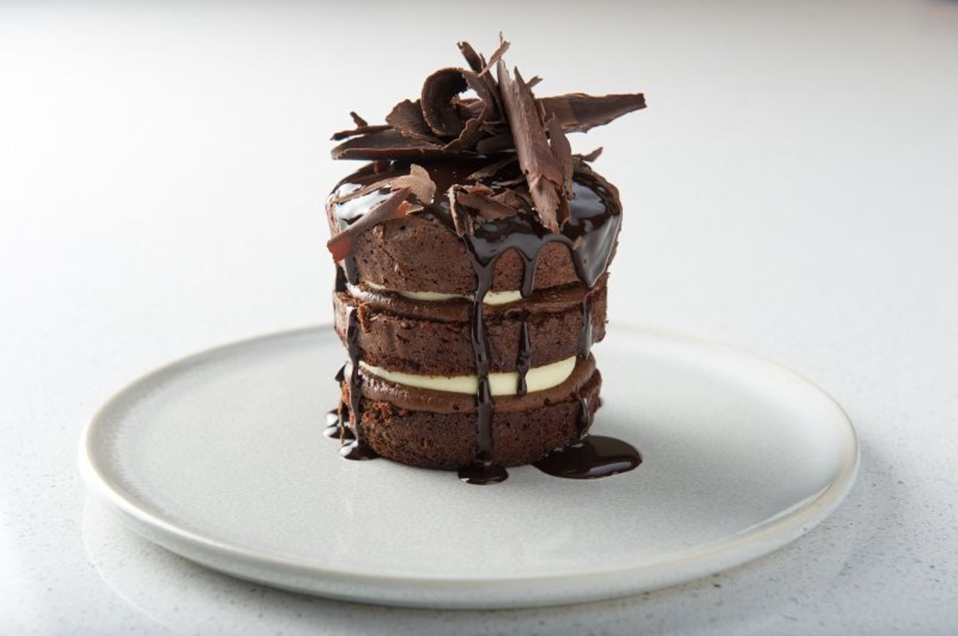 Chocolate ginger mousse cake