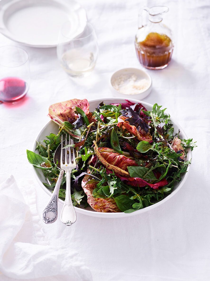 Bitter greens with vinaigrette