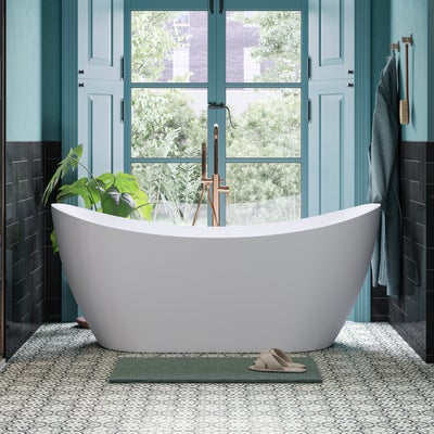 Sydney Freestanding Contemporary Double Ended Slipper Bath