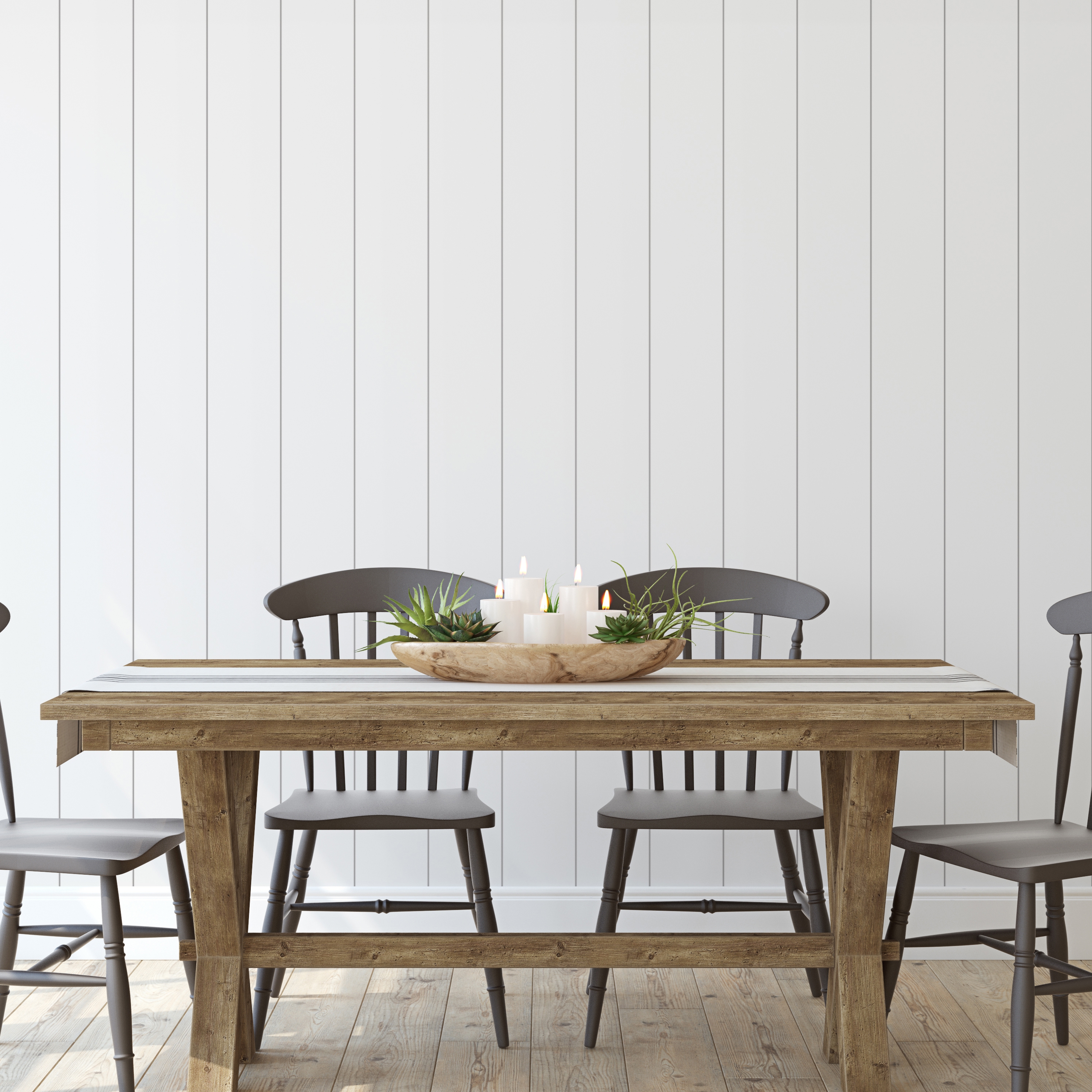 Comparing different wood panelling styles