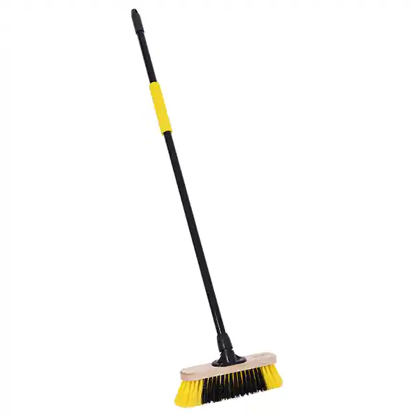 Bulldozer 11" Soft Dual Bristle Wooden Broom