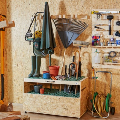 Build your own tool store wall rack