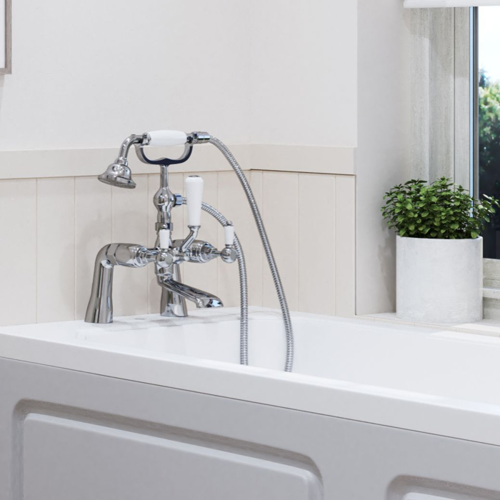 Bristan Renaissance Dual Valve Bath Shower Mixer Tap - Chrome